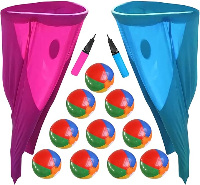 Granny Pants Yard Game, Granny Pants Outdoor Game - Oversized Giant Pants Game with Bouncy Balls & Pump, Backyard Parties, Field Day Fun for Adults & Kids