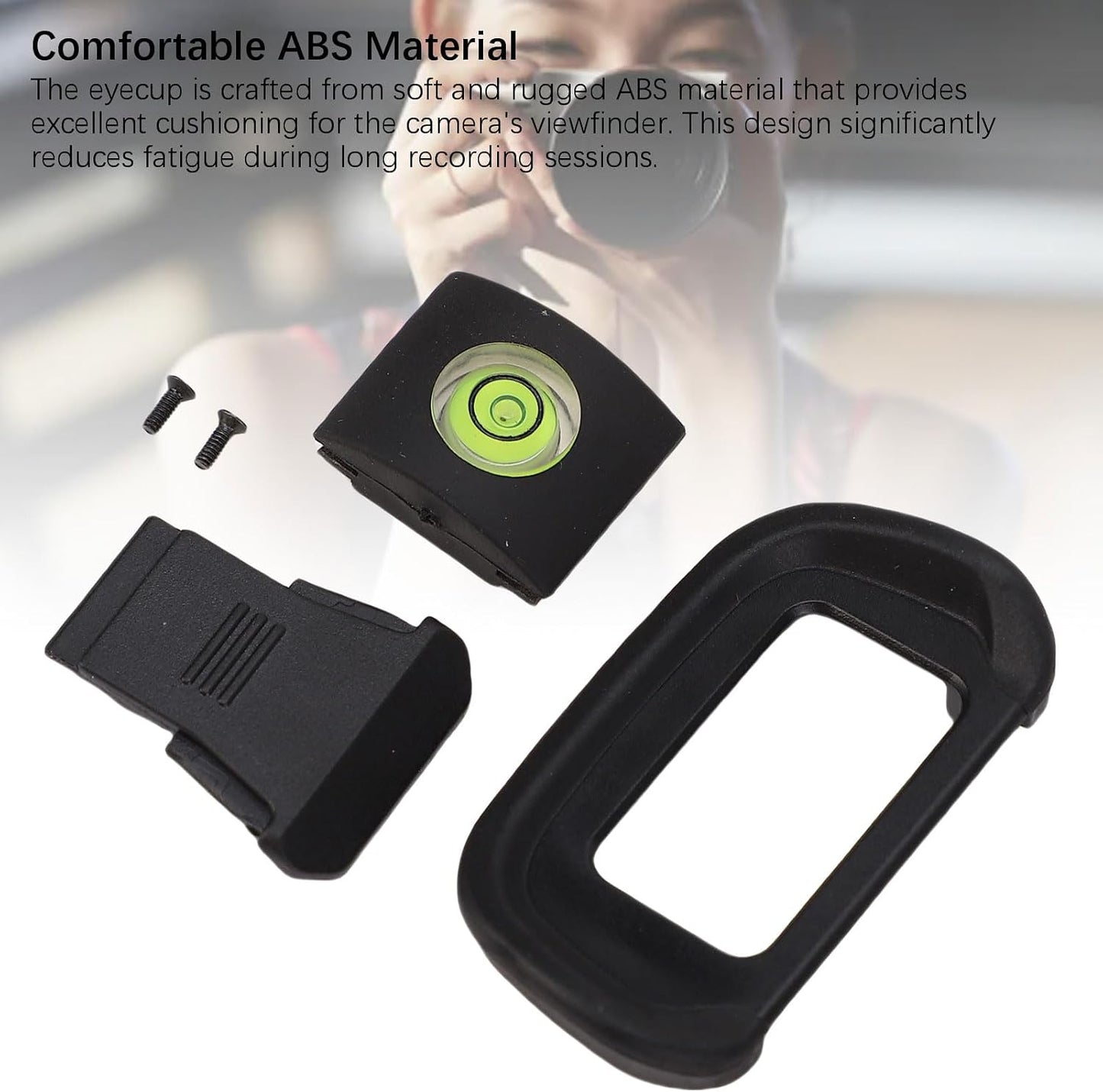 3-in-1 Set R10 Dpofirs Camera Viewfinder Eyecup, Hot Level & Protective Cover - Compatible with R & Mirrorless Cameras