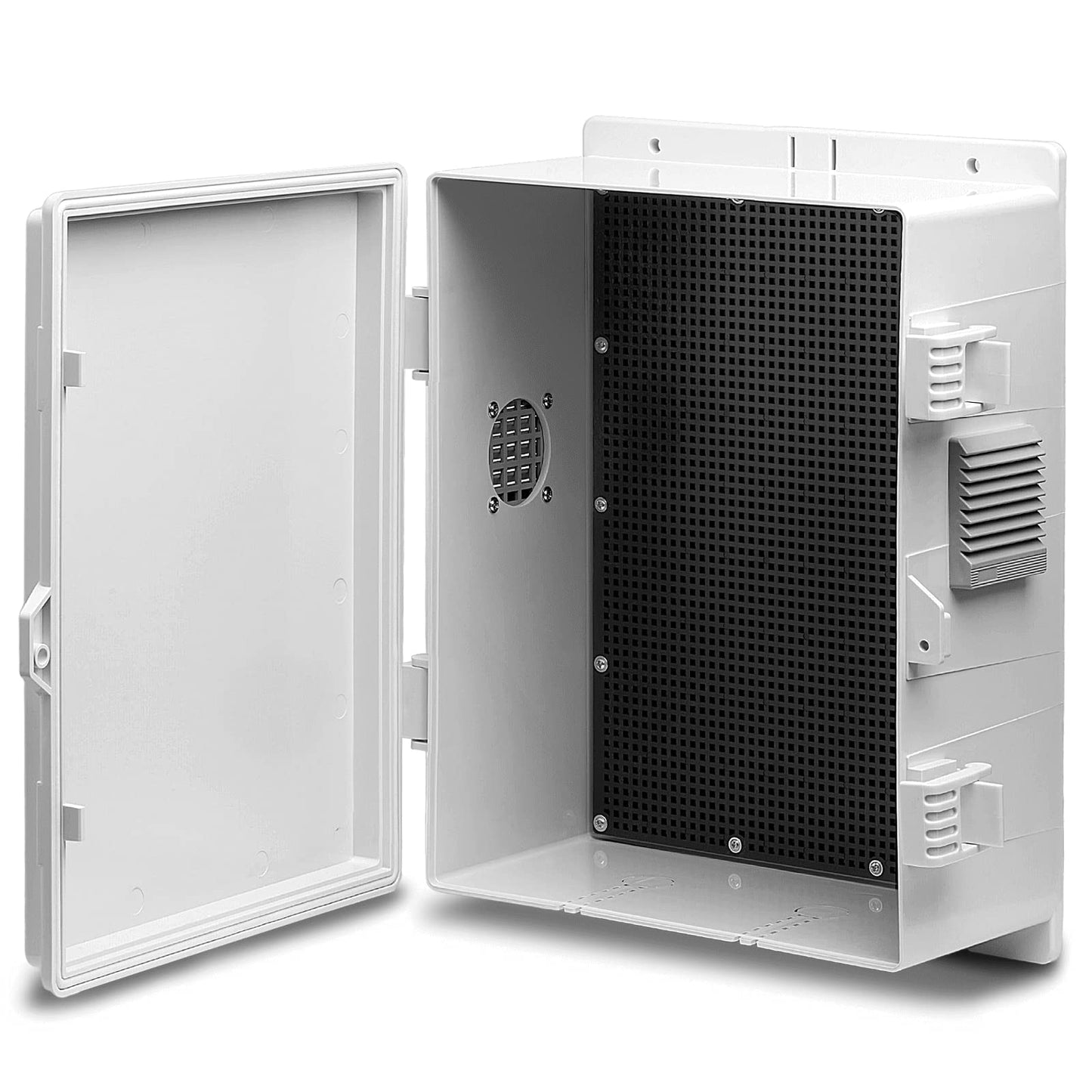 Namunanee Outdoor Electrical Junction Box, ABS Water Resistant Enclosure with Internal Mounting Panel & Hinged Cover (13" H* 9.2" L* 5.6" W)
