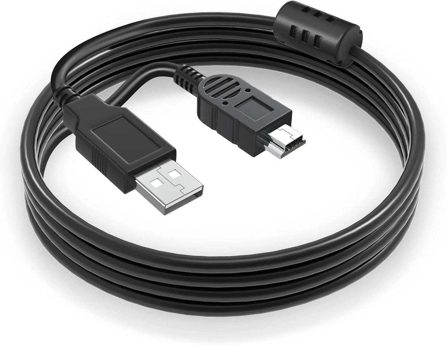 FITE ON 5ft mp3 mp4 Mini USB Sync Data Charger Cable Cord Compatible with Eclipse pmp Media Player