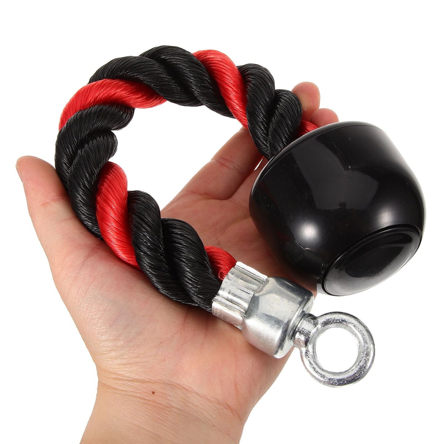 BESPORTBLE Tricep Rope Cable Attachment, Heavy Duty Single Pull Down Rope for Biceps and Triceps Training, Non-Slip Workout Accessory for Home Gym Fitness