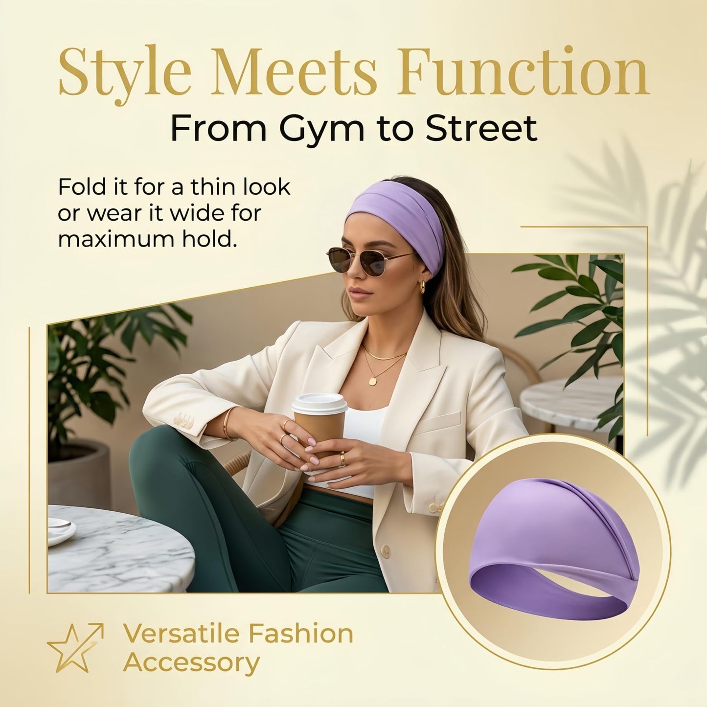 SHUCHNOYE Headbands for Women 3PCS – Soft Elastic Non Slip Wide Hair Bands, Breathable Sweat-Wicking, Stylish for Workout, Makeup, Yoga, Running & Daily Wear (Colorful Three-Pack)