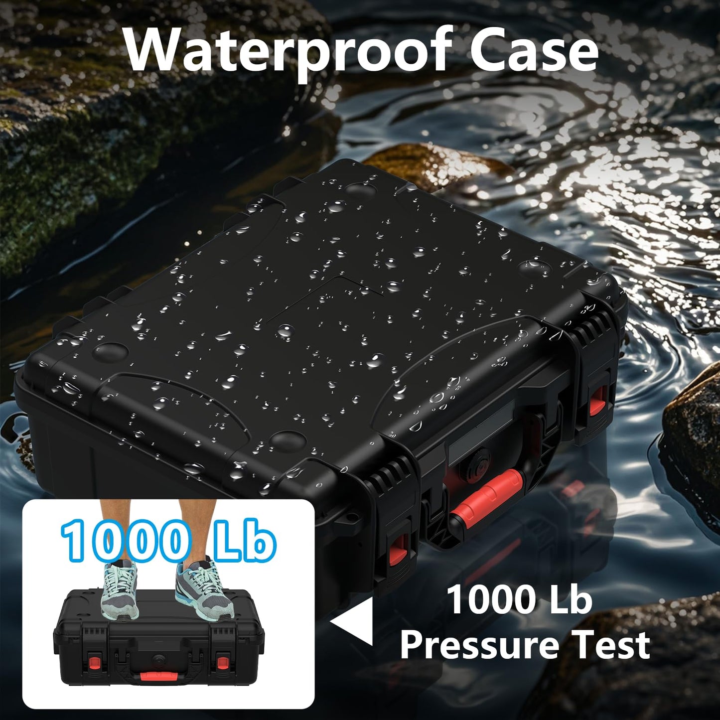 MEKEET Starlink Mini Case, Waterproof Hard case Fits Star Link Mini Dish, Portable Shoulder Dual Carry Options with Precision Cut Foam For Starlink Accessories,Ideal for Travel and Camping