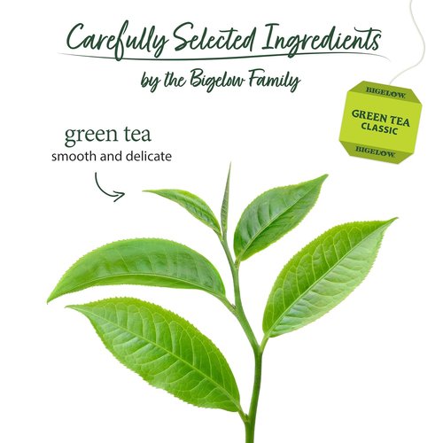 Bigelow Tea Classic Green Tea - Caffeinated, 20 Count Box | Pack of 6 for 120 Total Tea Bags