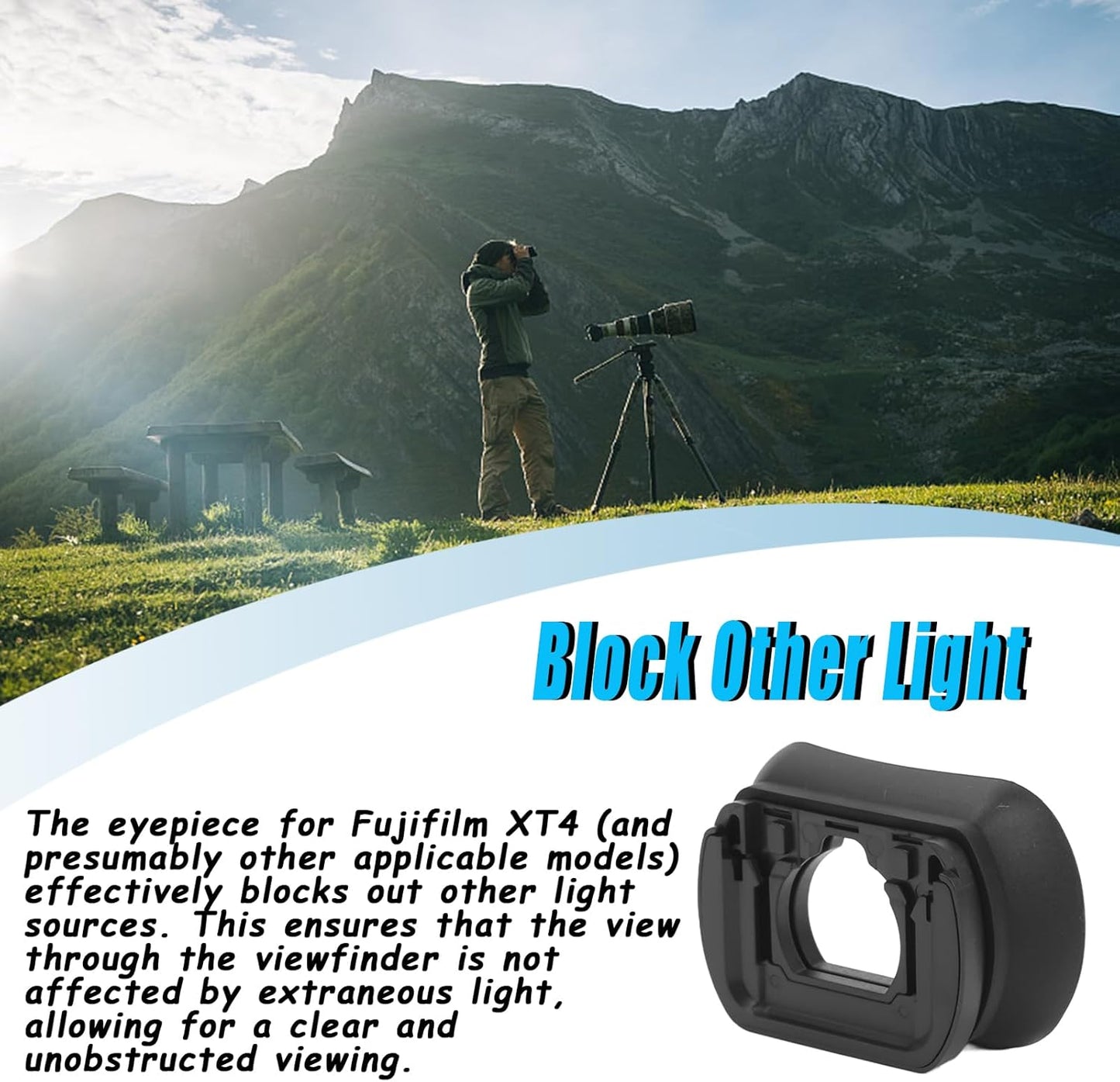lvifloae XH2 XT4 XT3 XT2 XT1 XT4 XT3 XT2 XT1 GFX100 Camera Eyecup Eyepiece Viewfinder Eye Cup for Replaces
