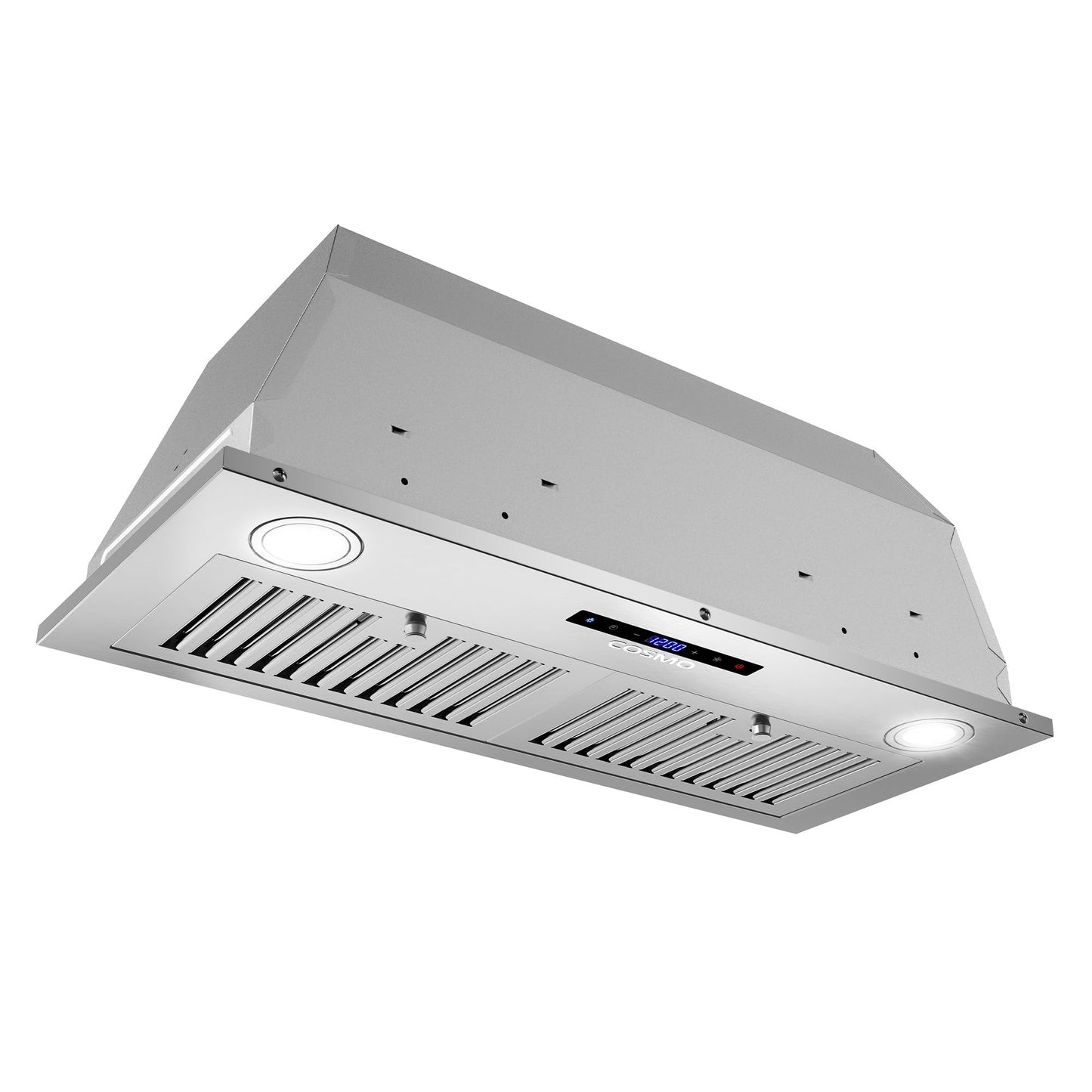 COSMO COS-30IRHS 30 in. Lumin Collection 380 CFM Ducted Insert Range Hood, Touch Controls, LED Lights, Stainless Steel