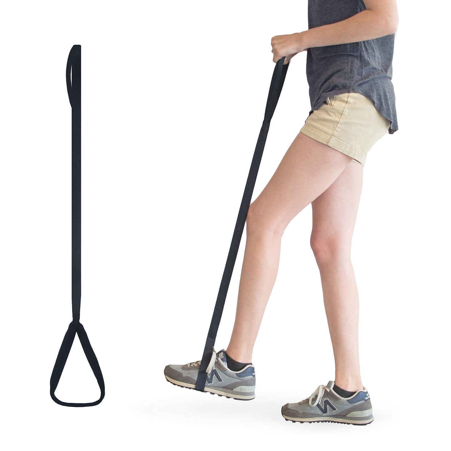 RMS Premium 35” Leg Lifter with Hand Strap & Foot Loop – Long-Term Orthopedic Daily Living Aid for Chronic Hip, Knee & Mobility Limitations