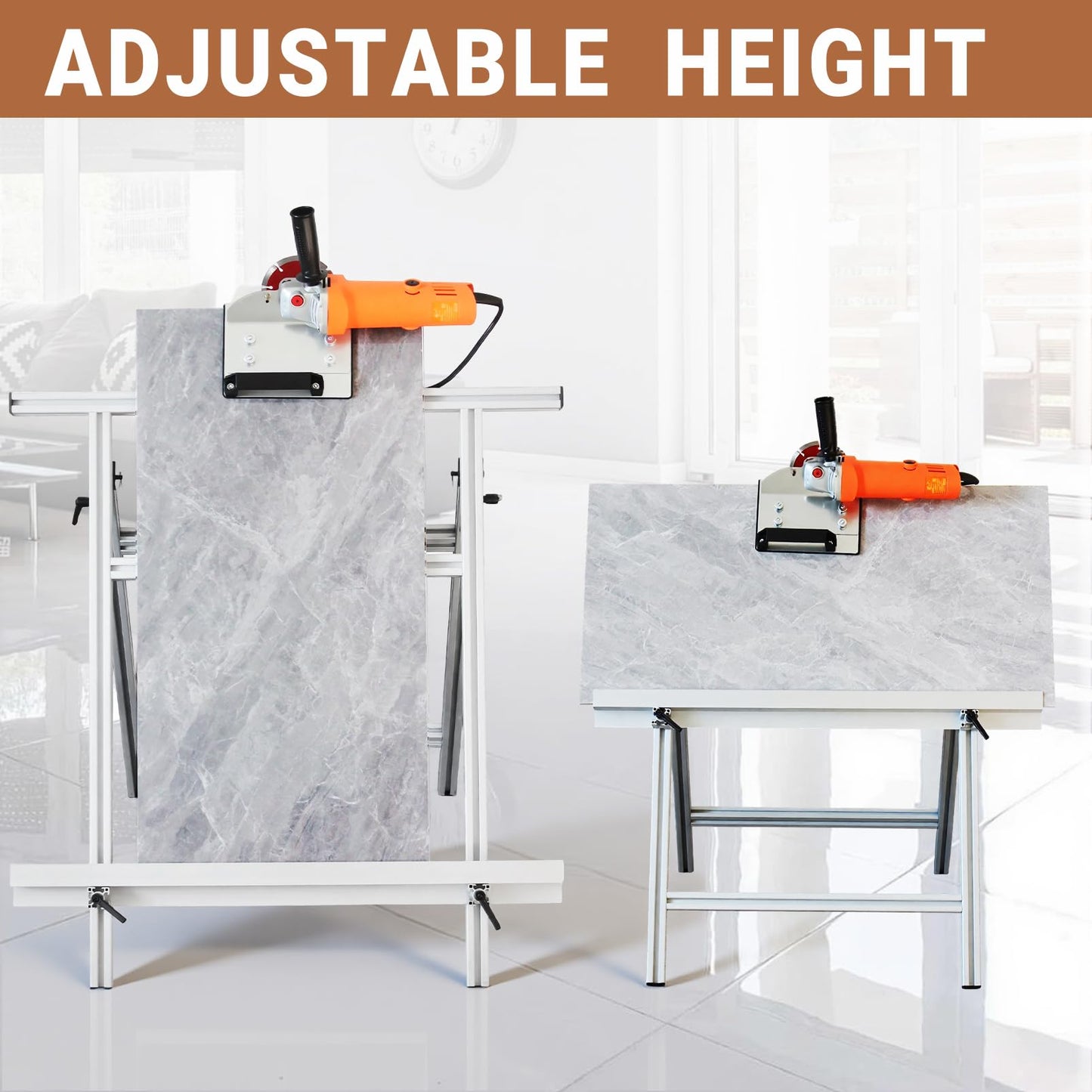 Tile Chamfer Bracket,Ceramic Tile Chamfering Stand,Aluminum Alloy Plywood Panel Drywall Plasterboard Tooling Hand Holder for Easy Handling Cutting Wall Tile
