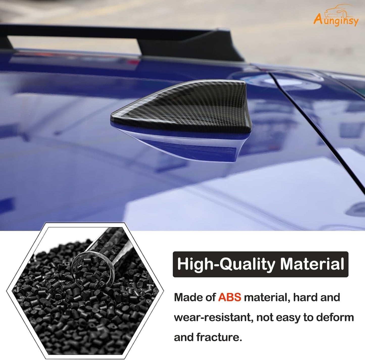 Aunginsy 2022 2023 2024 GR86 Car Shark Fin Antenna Cover Trim Compatible with Subaru Crosstrek/BRZ/WRX/Toyota Car Radio