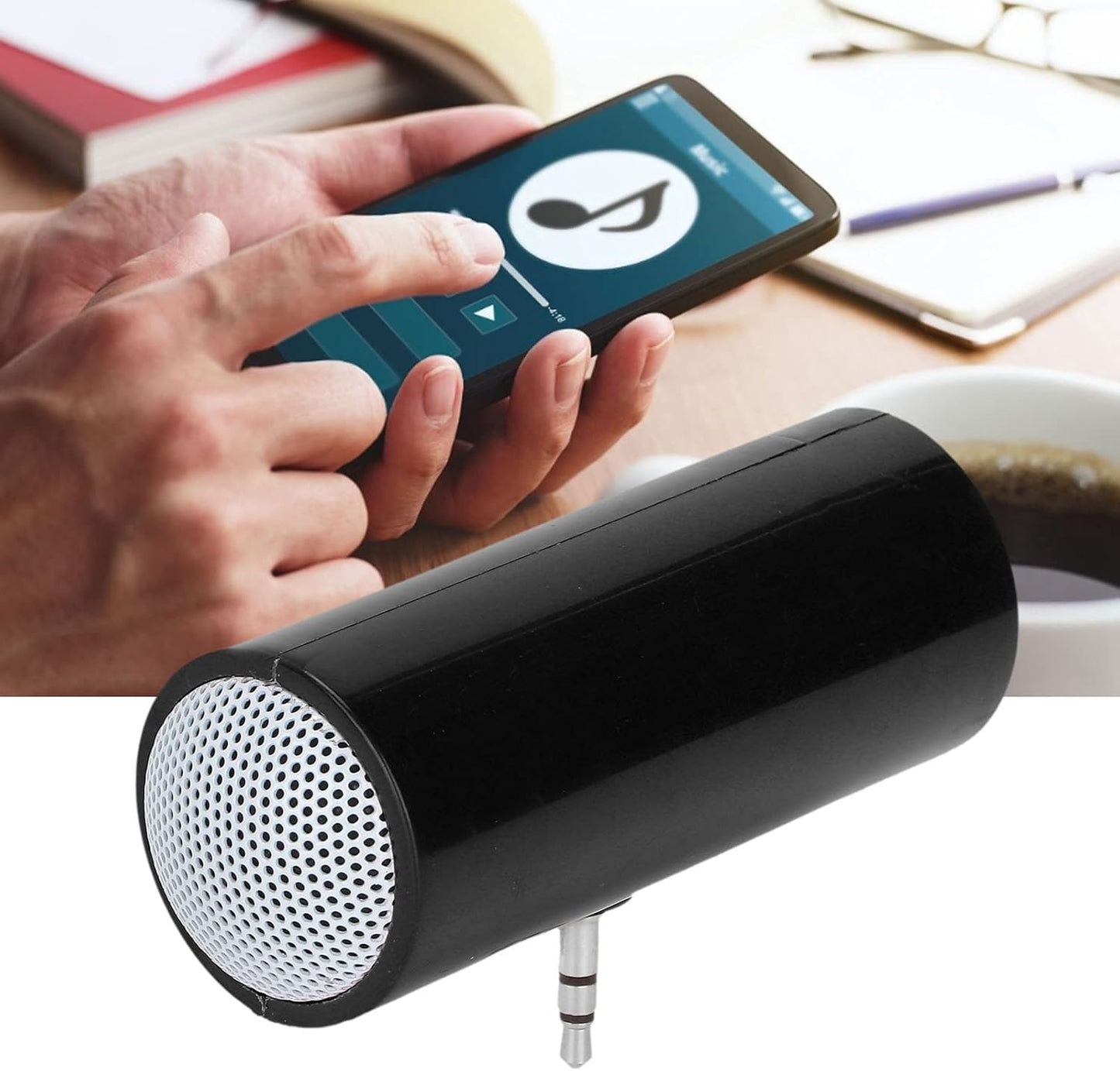 KIMISS 3.5 mm Mini Portable Speaker, Pillow Speaker Jack Stereo Plug in Speakers Cellphone Speaker Mini Speaker