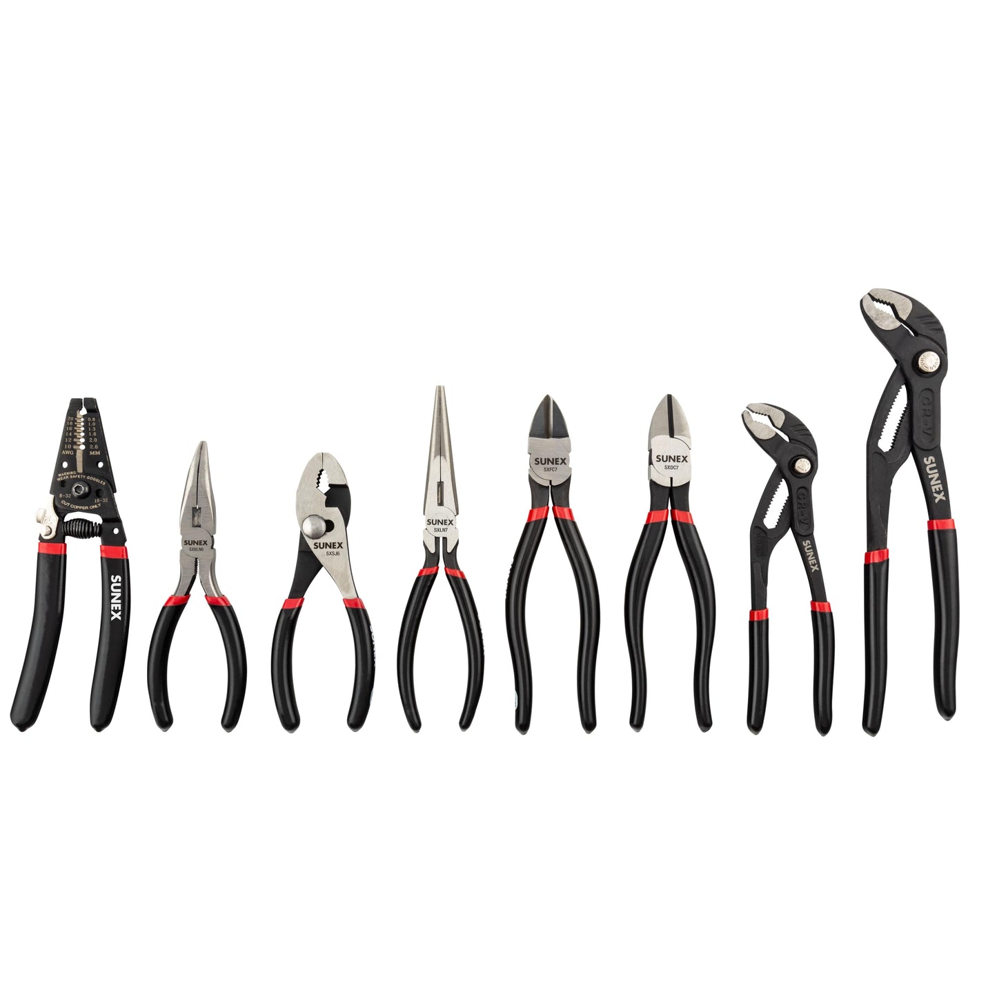Sunex Tools - 8 PIECE PLIER SET IN EVA FOAM STORAGE TRAY