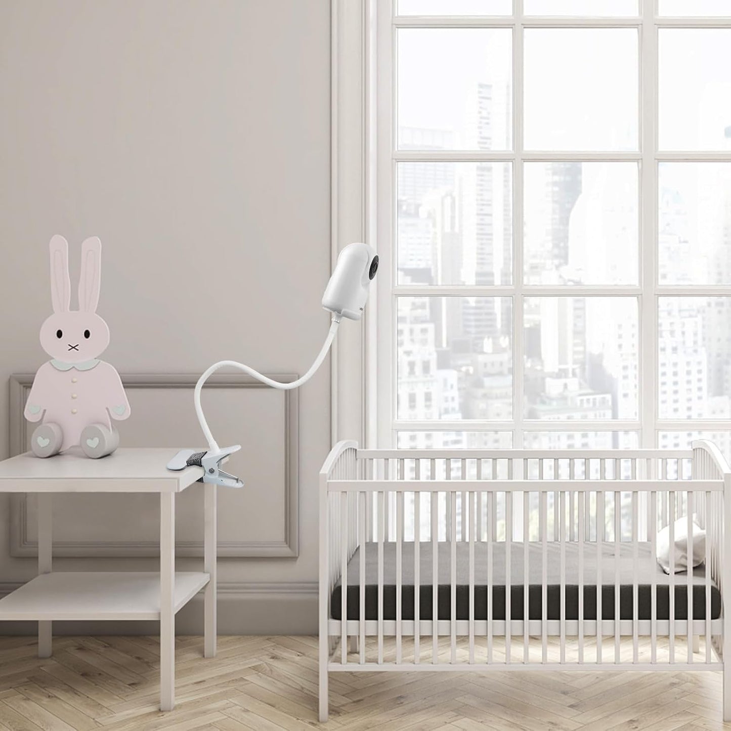Koroao Clamp Baby Monitor Mount for VTech Advanced HQ Max Baby Monitor Camera (White)