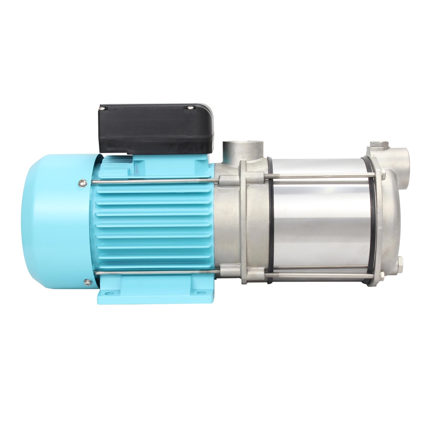 ELPIS Pro MHS90-4M Multistage Water Booster Pump, 1.1 kW (1.5 HP) Stainless Steel, 23.8 GPM, 144 ft Head, 1" NPT, 120V 60Hz for Home Pressure & Irrigation