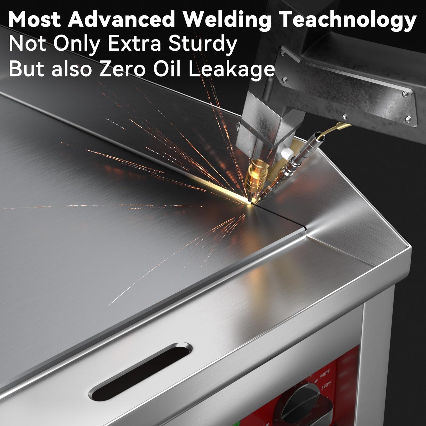 Commercial Countertop Electric Deep Fryer and Griddle