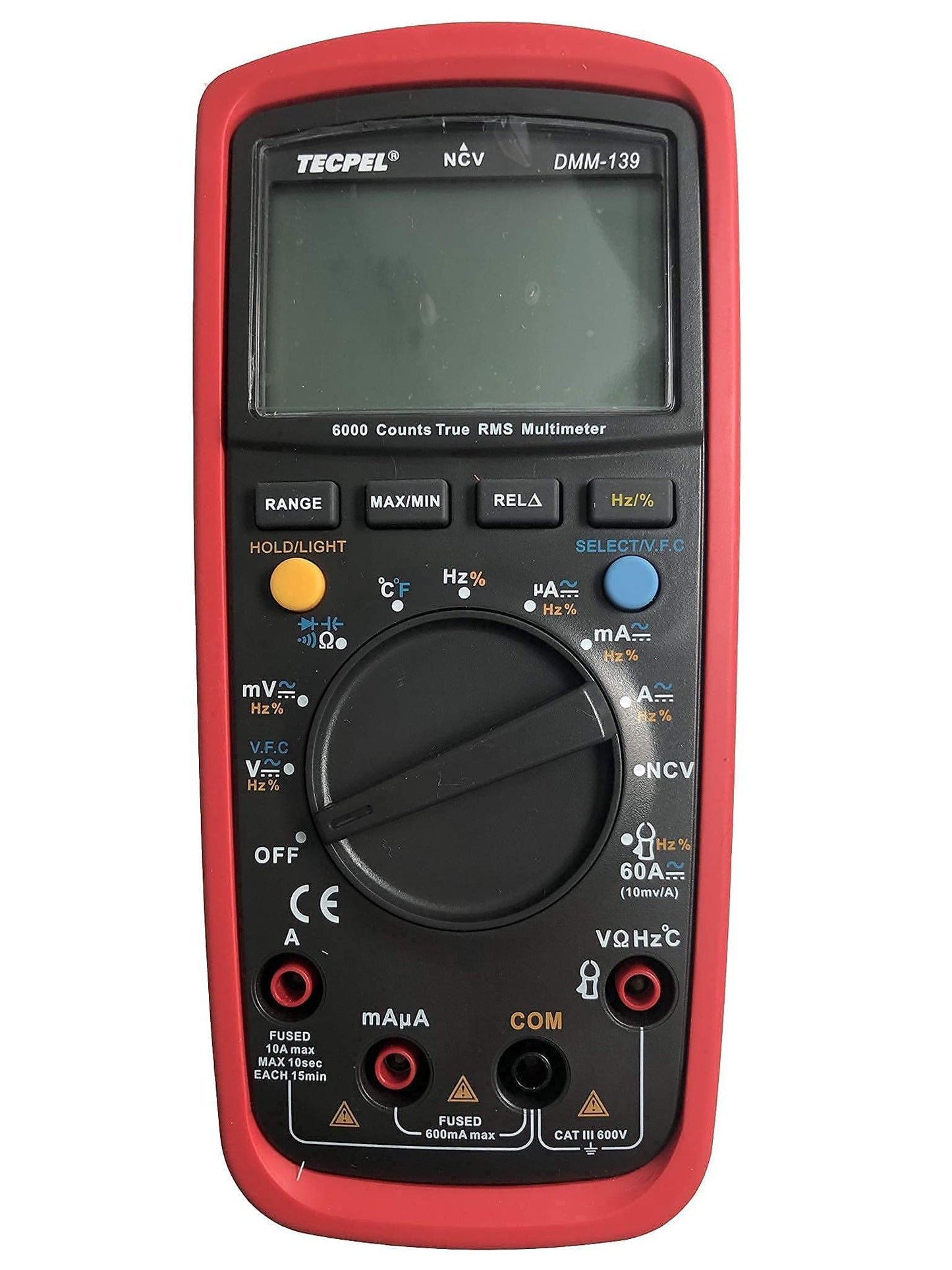 TECPEL DMM-139 Digital Multimeter + CA-60 Current Clamp Transmitter 60A