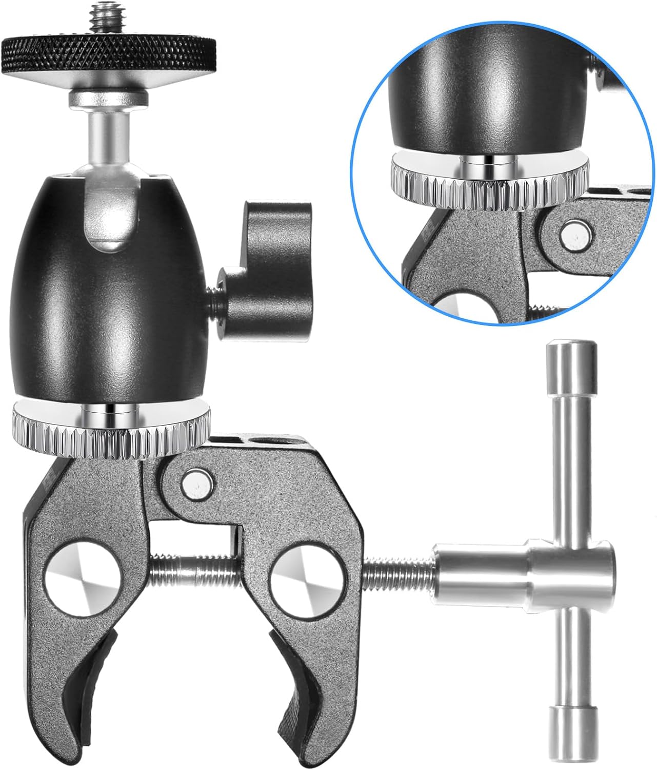 Alrhso 1/4" 1/4" 5 Pack Male to Male Camera Threaded Tripod Screw Adapter Double Head Stud Standard Tripod Adapter