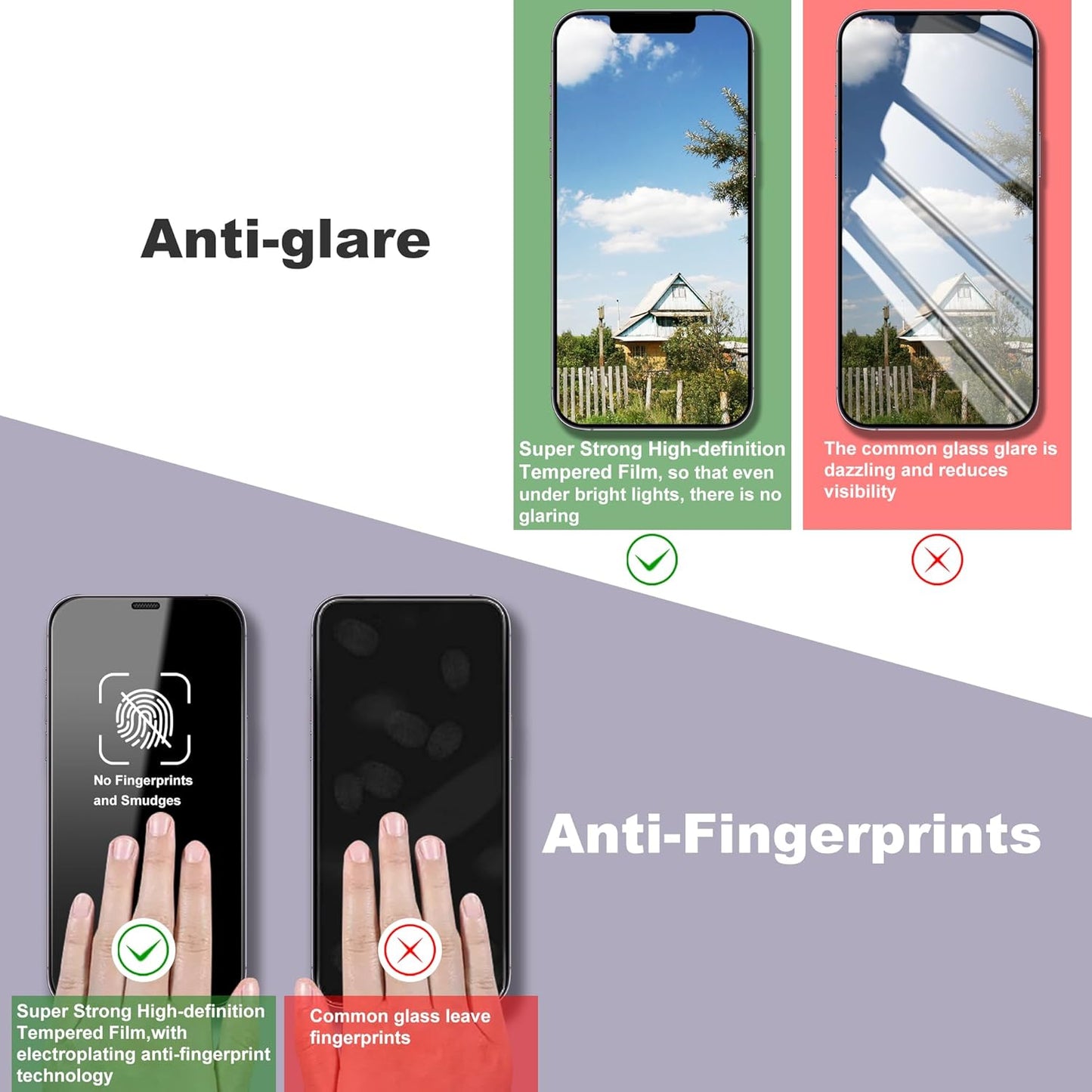 CHRYSHA 2-Pack 11 6.1-Inch, Screen Protector Tempered Glass for iPhone and iPhone XR Auto Dust Removal, No Bubbles