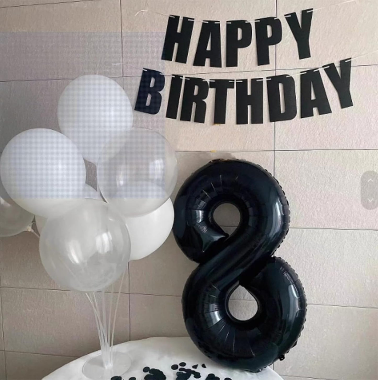 Skiennix 40-Inch Black Number 28 Balloon - Jumbo Mylar Foil Helium Decoration for Parties