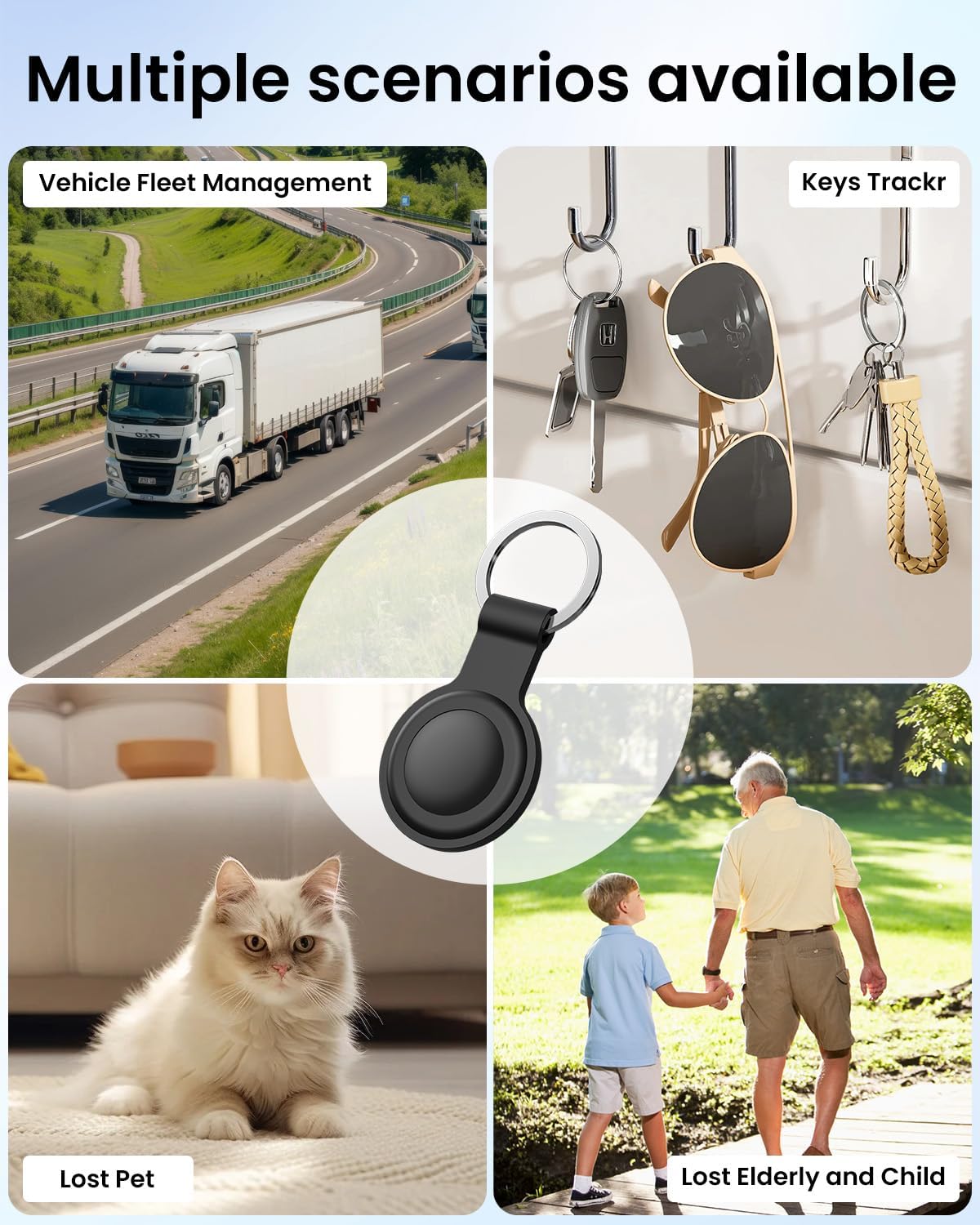 VVyL GPS Tracker Device for Car and Vehicles: Mini Hidden Magnetic no Subscription Trackers for Tracking Kids Elderly