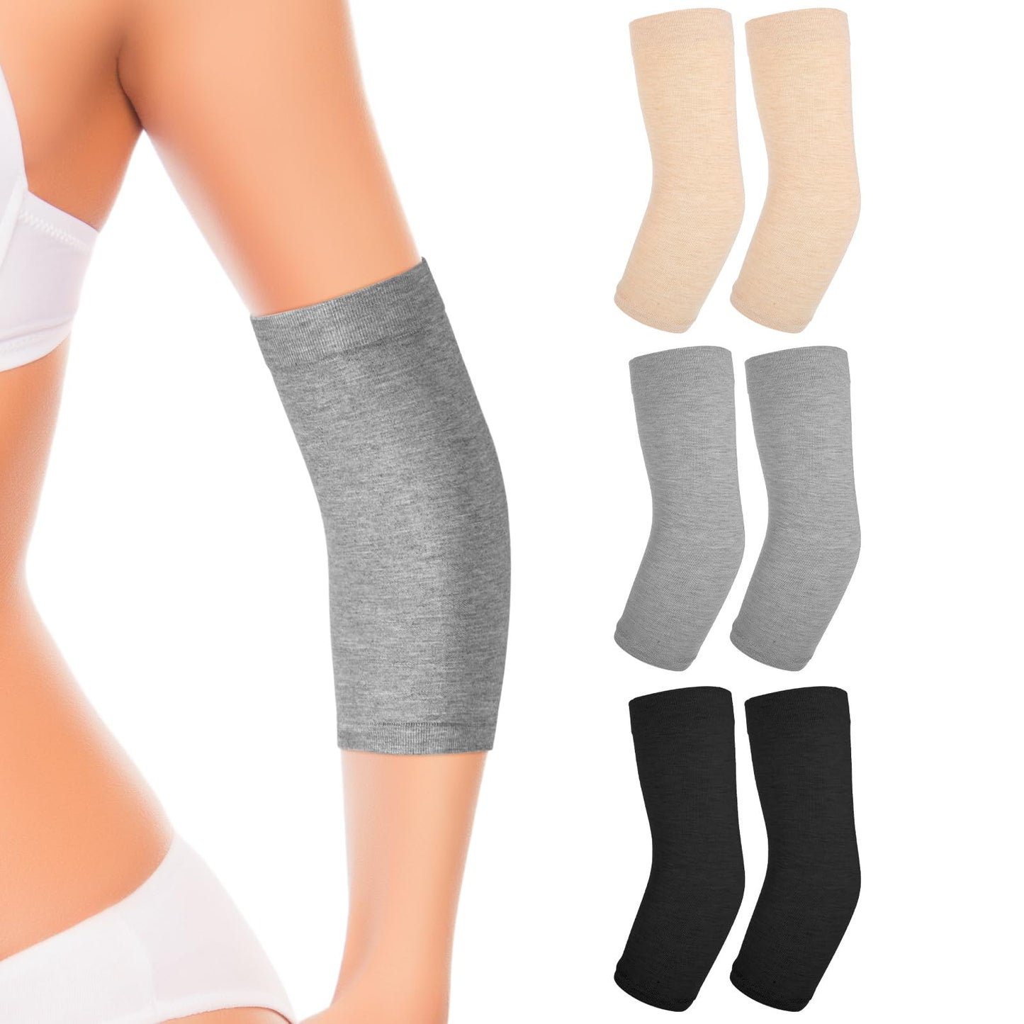 Neer 3 Pairs Forearm Tattoo Cover Up Sleeves Band Compression Sleeve