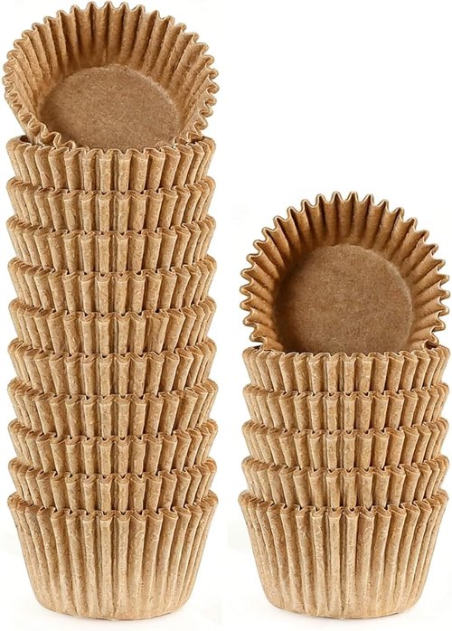 Eoonfirst Mini Cupcake Liners - Food Grade Greaseproof Paper Baking Cups | Non-Stick, 400 Pcs