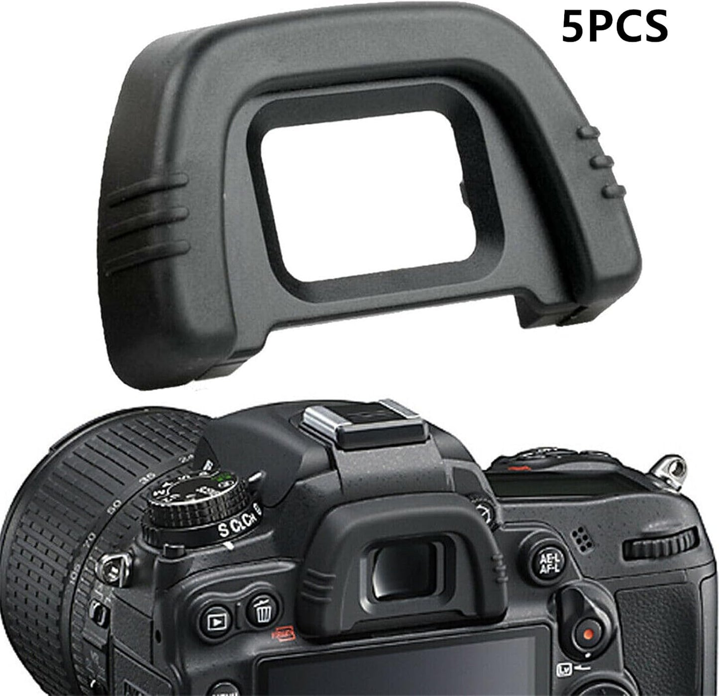 MOUDOAUER 5X D70s/80/D90/D40/D50/D100/D200/D300/D7000 Rubber Extend Camera Eyecup Viewfinder Protector Eye Cup
