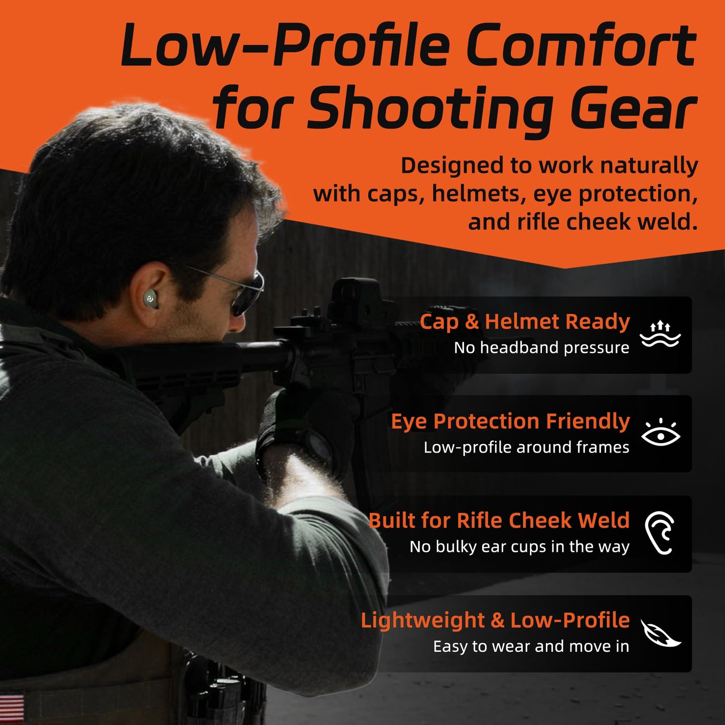 PROHEAR EP05 Shooting Ear Buds,Bluetooth Hearing Protection SNR 30dB DSP Sound Amplification, Fast Gunshot Suppression, All-Day Comfort for Shooting & Hunting