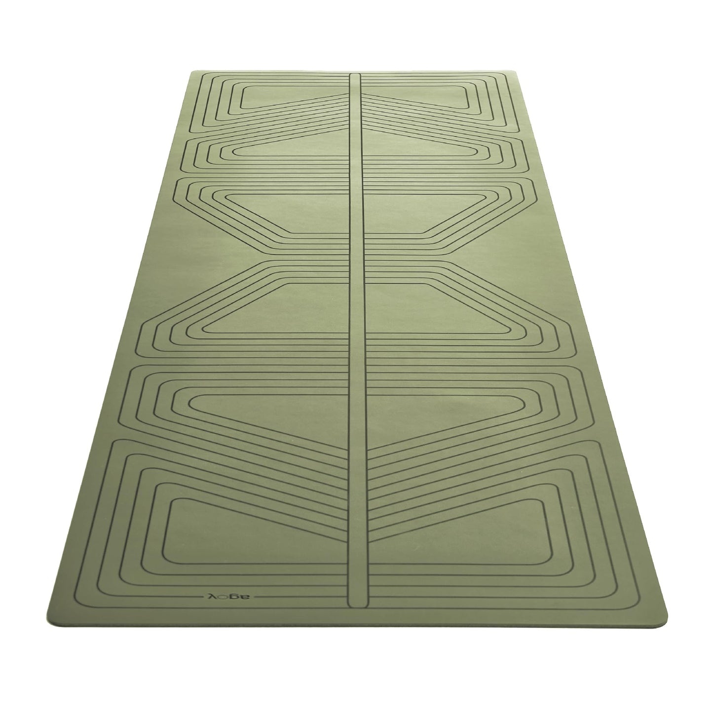 agoy PRO+ WARRIOR - Premium Non-Slip Yoga Mat - Eco-Conscious Design - PU Surface With Wet/Dry Grip+ - Focus Alignment – Natural Tree Rubber Base - Portable Standard Size, Ideal For Any Yoga Practice