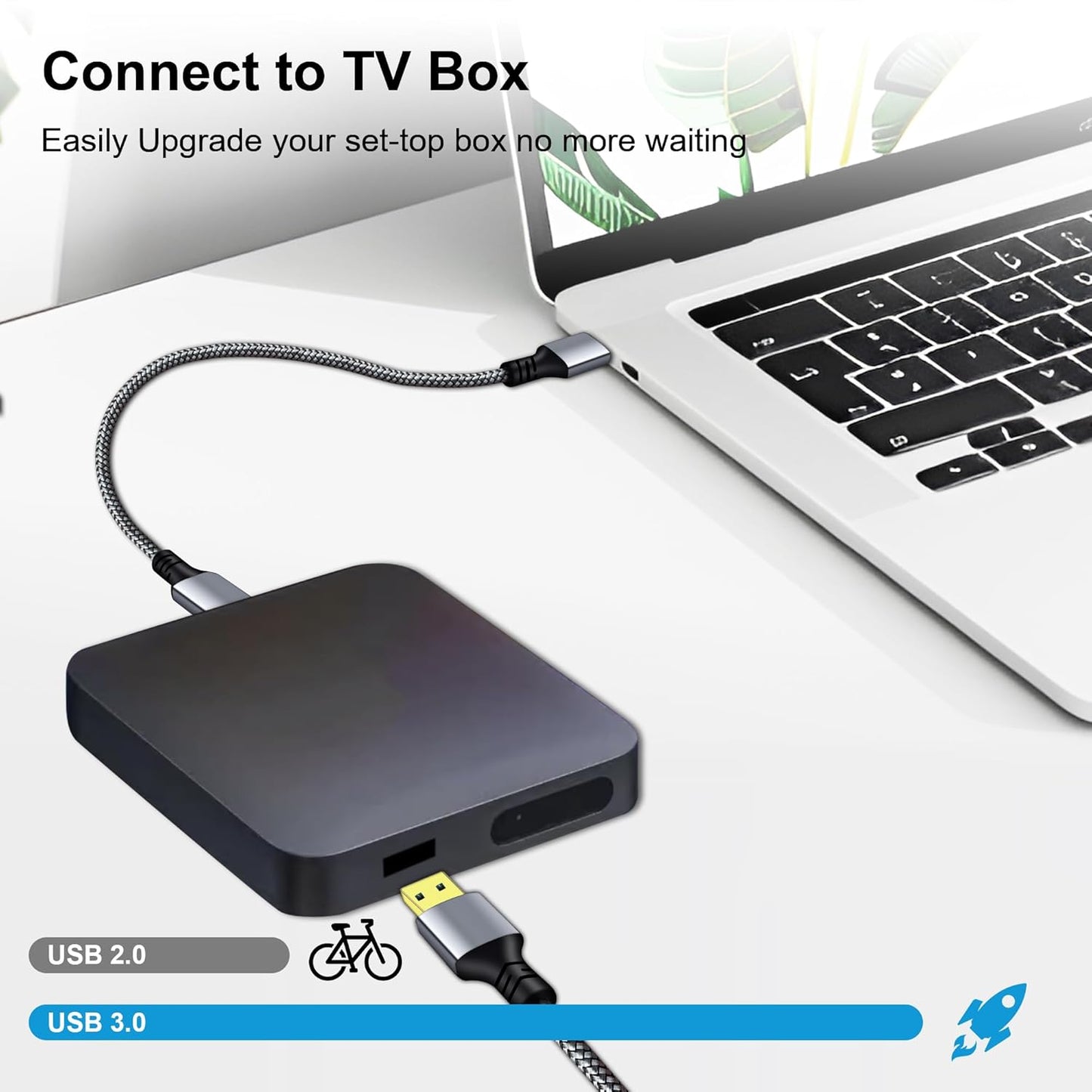 3.0 1Ft, 1FT) Tan QY USB A to A Male Cable USB Male to Male Cable Double End USB Cord Compatible with Hard Drive