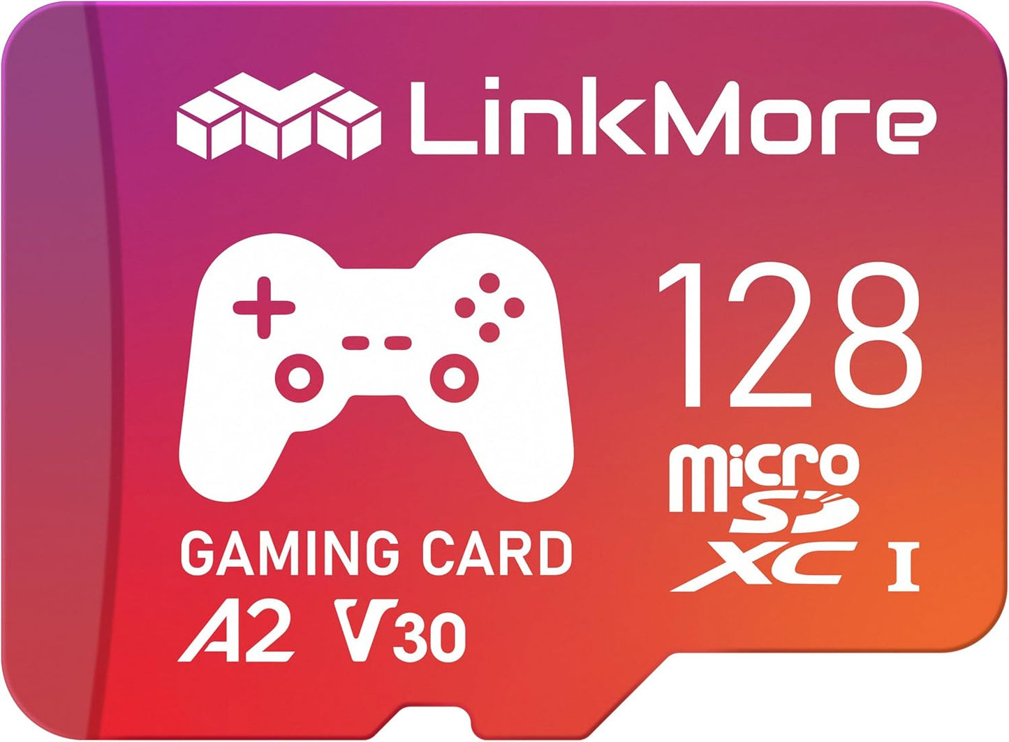 LinkMore 128GB A2, U3, V30, 10, 160 100 (XV23 Gaming Micro SDXC Card, UHS-I, Class Read Speed Up to MB/s, Write Speed