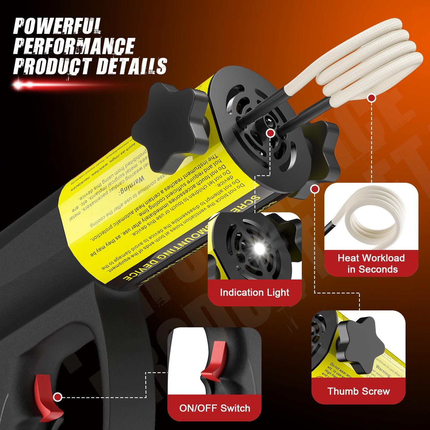 Induction Heater Bolt Removal, 1500W 110V Magnetic Induction Heater Kit with 4 Coils, Hand Held Heater for Rusty Screw Removing, Automotive Heat Induction Tool (4 Coils, Aluminum Box)
