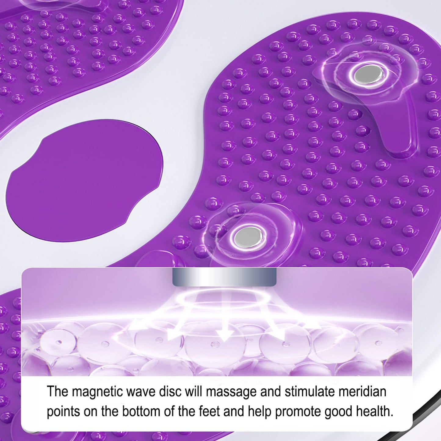 Ab Twist Waist Disc Board,Waist Twister for Women Belly Fat with Handles,Waist Slimming Balance Rotating Disc with Massage Foot Sole for Slimming Waist Arms Hips and Thighs (Purple)