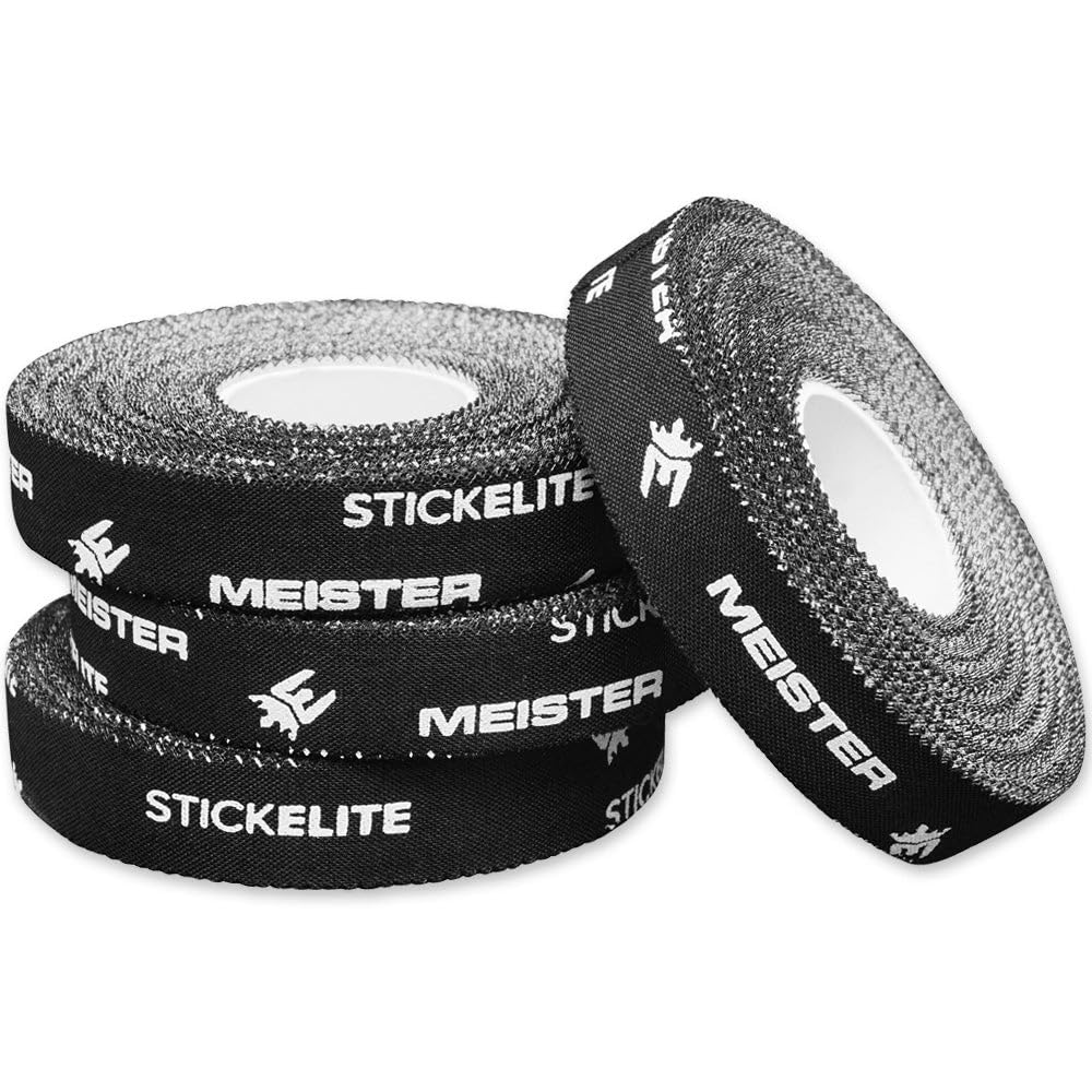 Meister StickElite Professional Porous Athletic Tape for Fingers & Toes - 15yd x 1/2" - Black - 2 Rolls