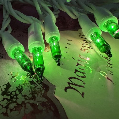 HISHINY Green Christmas Lights - 100 Count St. Patrick's Day String Lights | UL Certified, 21 Feet for Indoor/Outdoor Decor