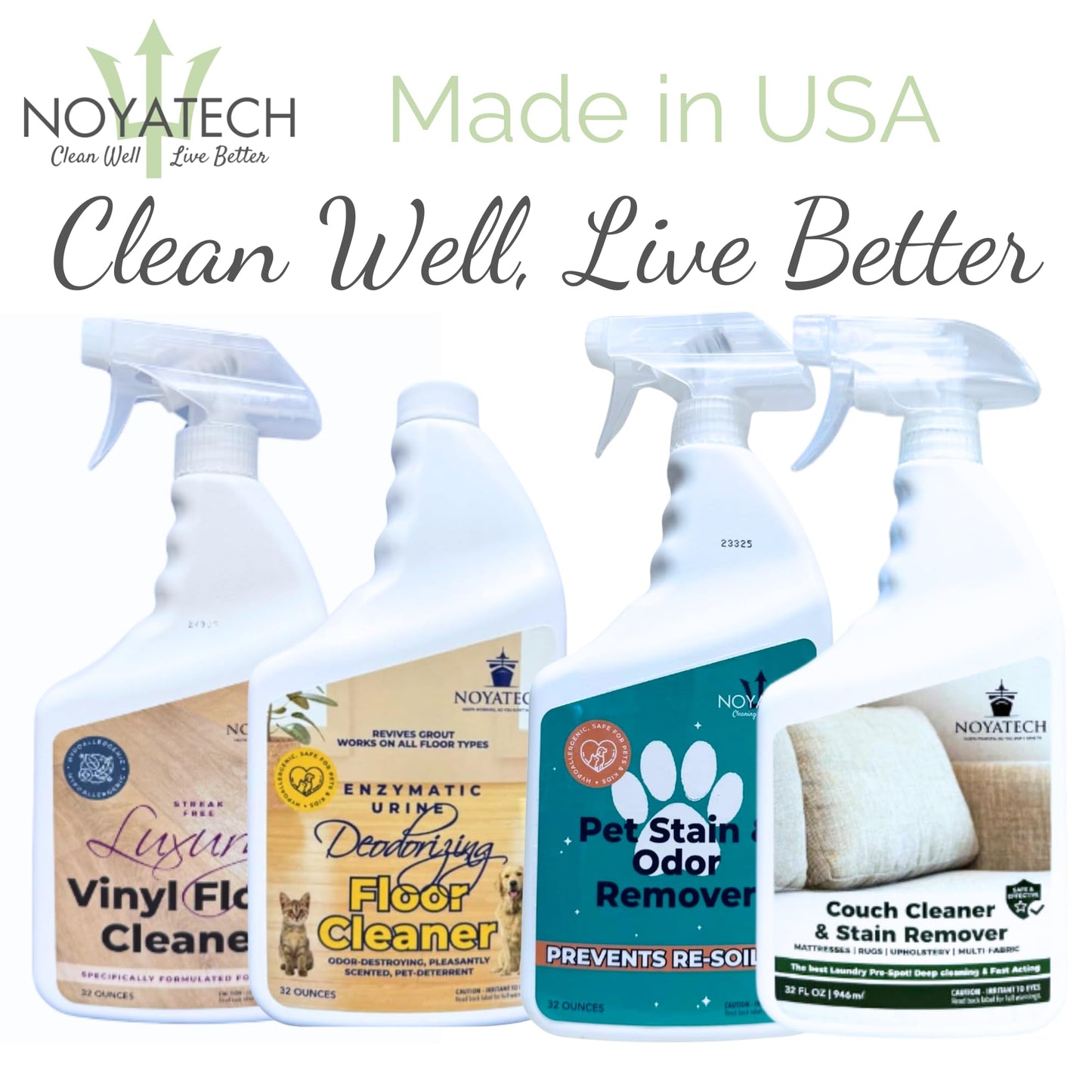 LVP Floor Cleaner. Streak-Free Luxury Vinyl Floor Cleaner. For Hardwood, Laminate, and Natural Wood Flooring. Pet Safe, Non-Toxic, Eco-Friendly.