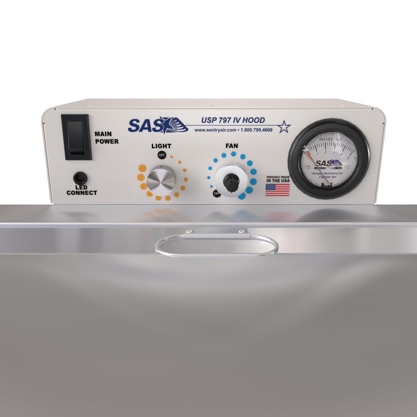 USP 797 IV Hood – 17” Laminar Flow Workbench for Advance Spiking and Preparing IV Bags – ISO Class 5 Cleanroom & USP 797 Certified – Horizontal Unidirectional Airflow