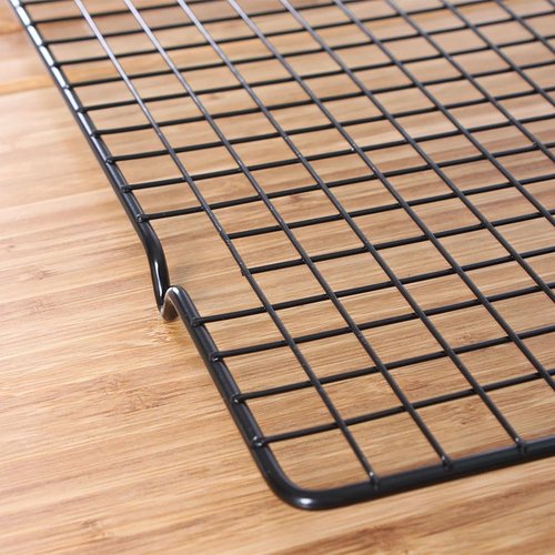 Line Roasting Cooling Racks - High Strength Stainless Steel Grill Racks for Baking & BBQ | 10.6" x 9.8" (2 Pcs)