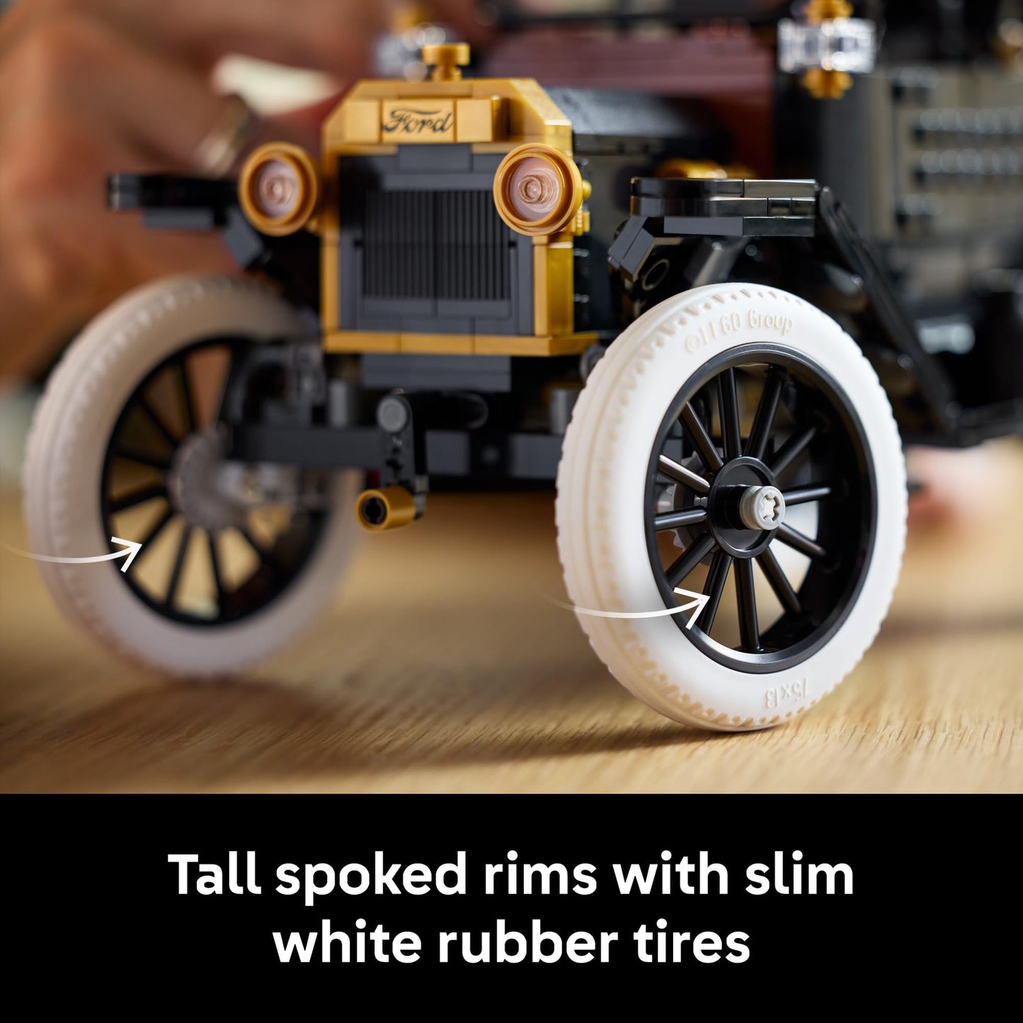 LEGO Icons Ford Model T Building Set for Adults - Collectible Kit with Detailed Features for Bedroom, Home Office or Shelf Decor, Gift for Men, Women, & Car Fans Ages 18+ - 11376