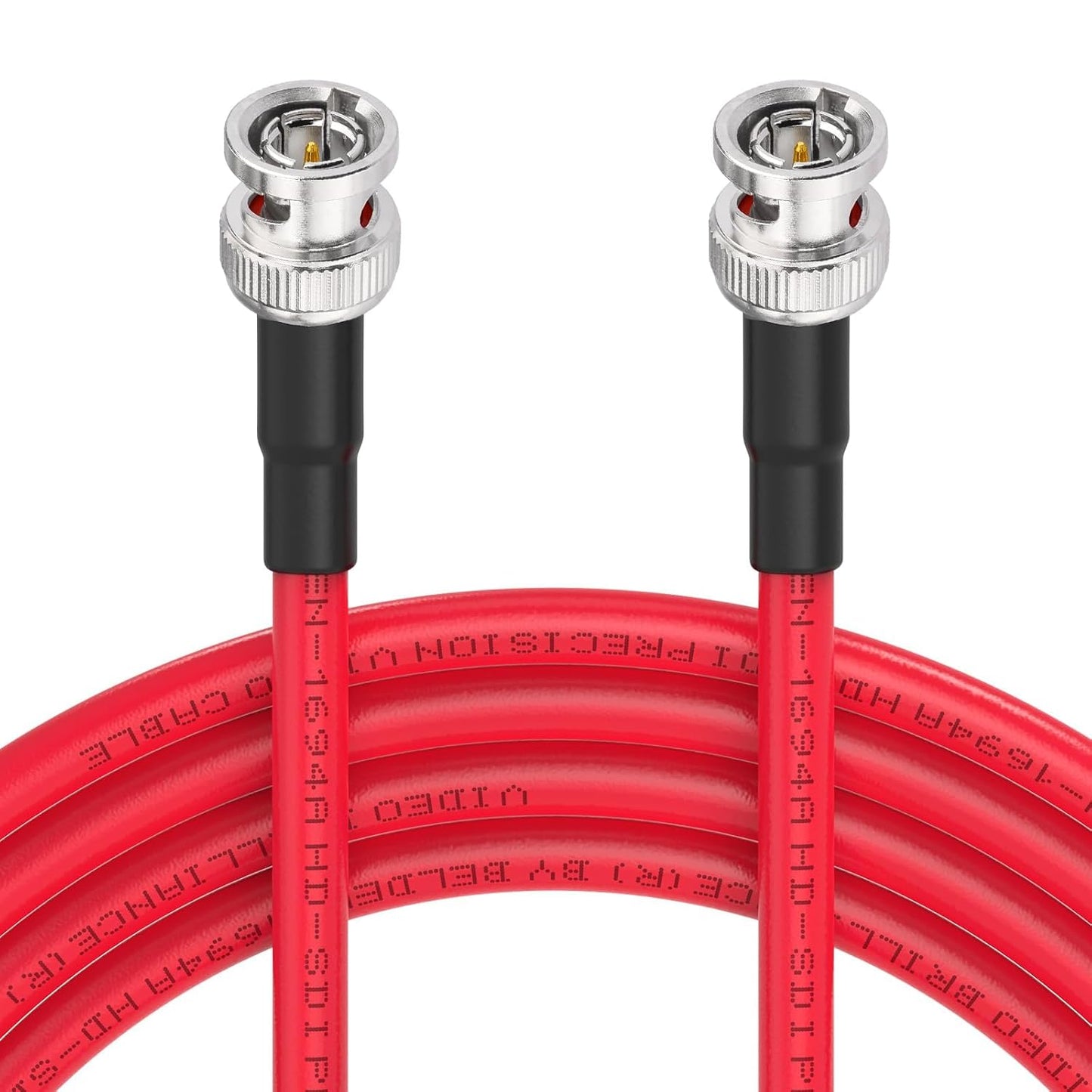 3G/6G/12G 10ft 75 1694A HD-SDI/3G-SDI/6G-SDI/4K 1-Pack Superbat SDI Cable BNC Video Cable Ohm Belden Red Support Video