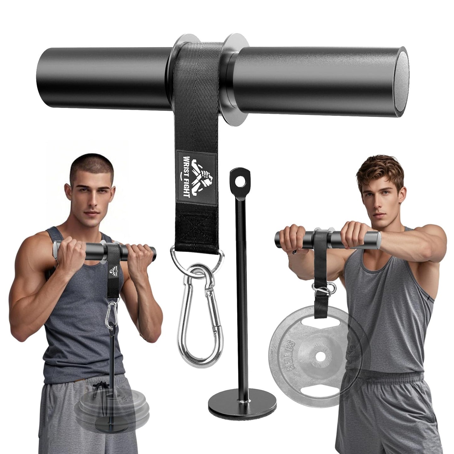 Forearm Strengthener Roller with Loading Pin and Thick Foam Grip – Multi-Functional Wrist Roller & Arm Blaster for Forearm, Wrist, and Grip Strength Training