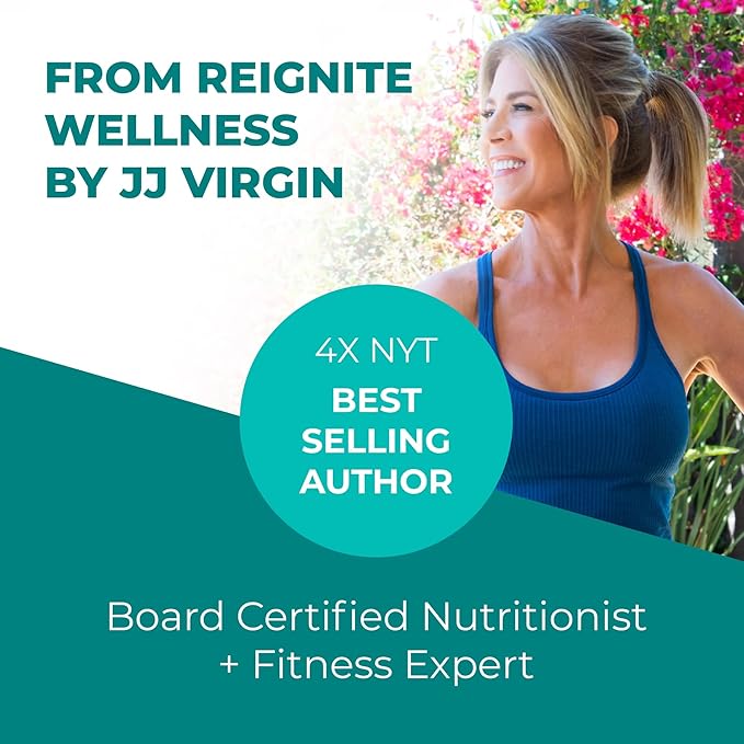 Reignite Wellness by JJ Virgin | Vanilla Plant-Based All-in-One Shake | New & Improved Formula Plant Protein Powder, Vitamins, Minerals, Greens & Aminos | 20g of Plant Protein | 30 Servings