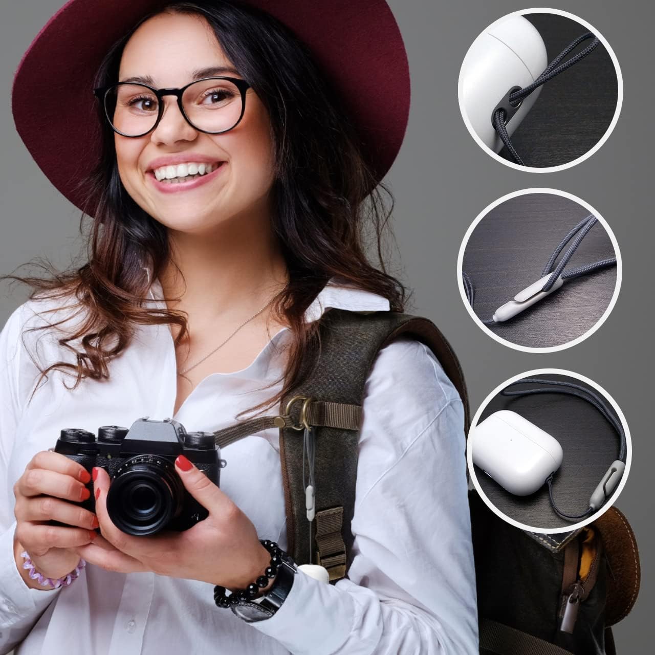 1 Pack Performore Adjustable Anti-Drop Wrist Lanyard Universal Detachable Strap with Clip Lock Secure Tether for Phone