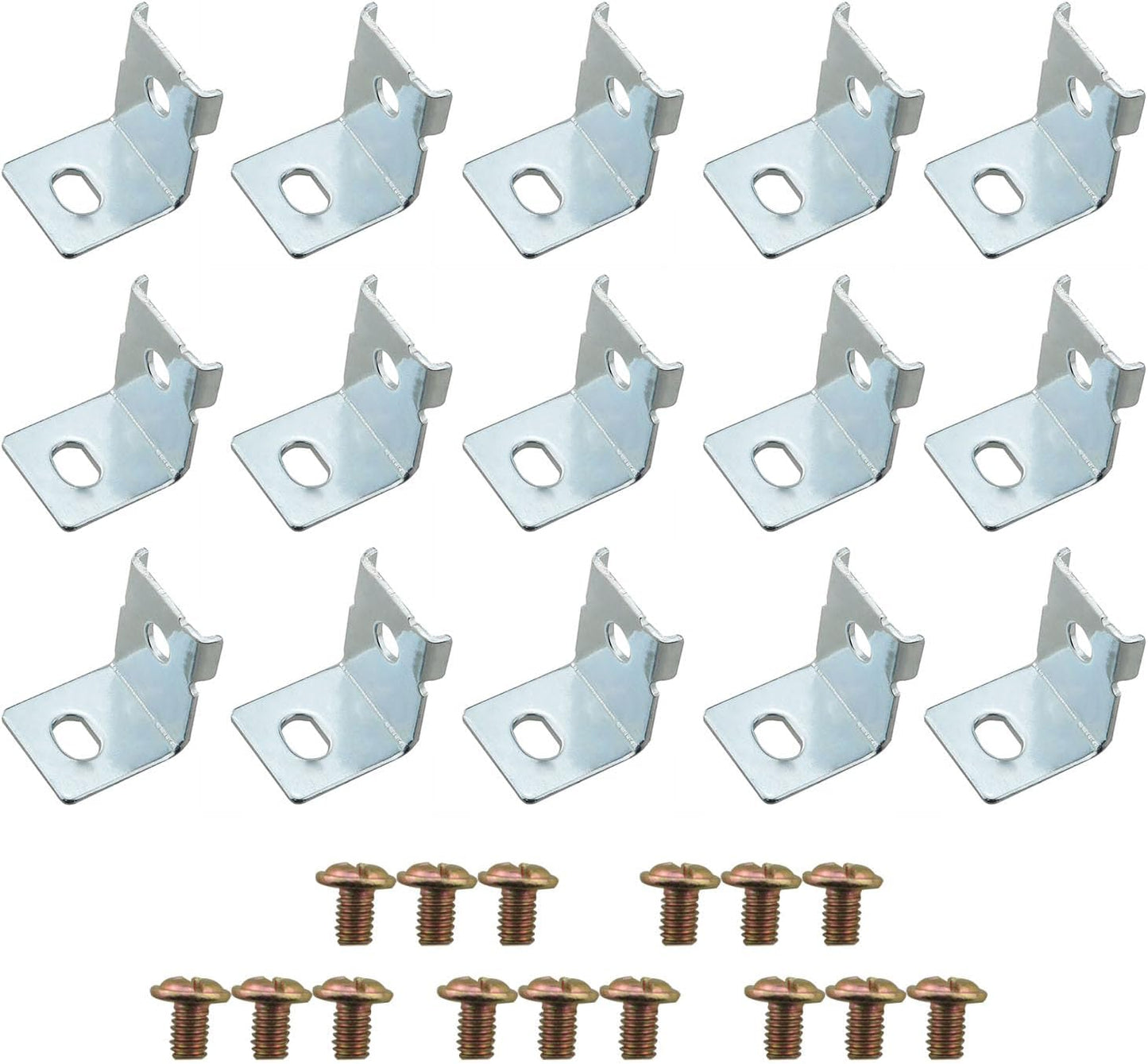CHENJIN 15PCS Metal Switch Power Supply Mounting Brackets with Screws - Universal AC/DC Switch Power Supply