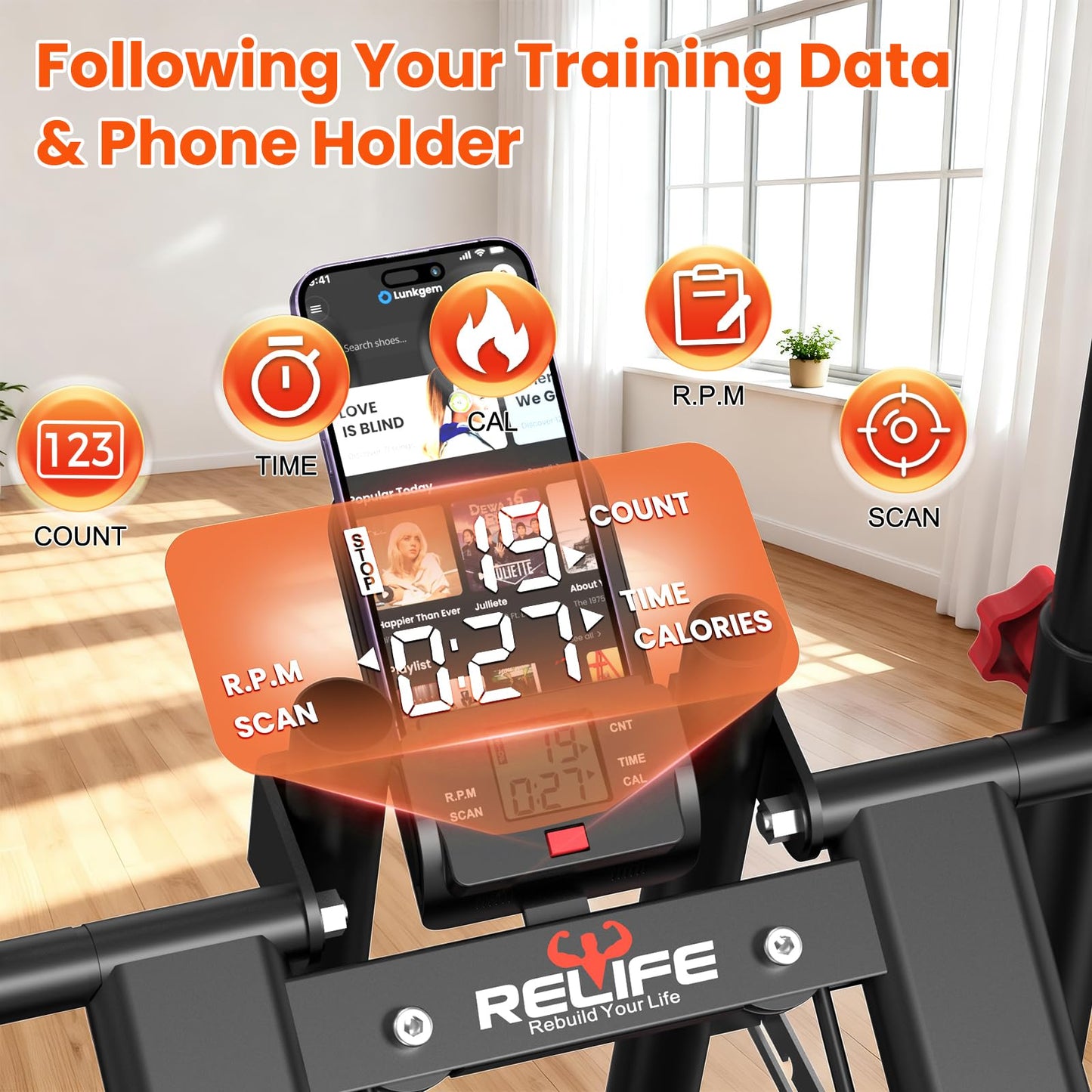 RELIFE REBUILD YOUR LIFE Stair Stepper for Home Exercise,New Version Stair Climber with Adjustable Resistance, Vertical Climber Cardio Exercise Machine for Full Body Workout, Extended Step Range
