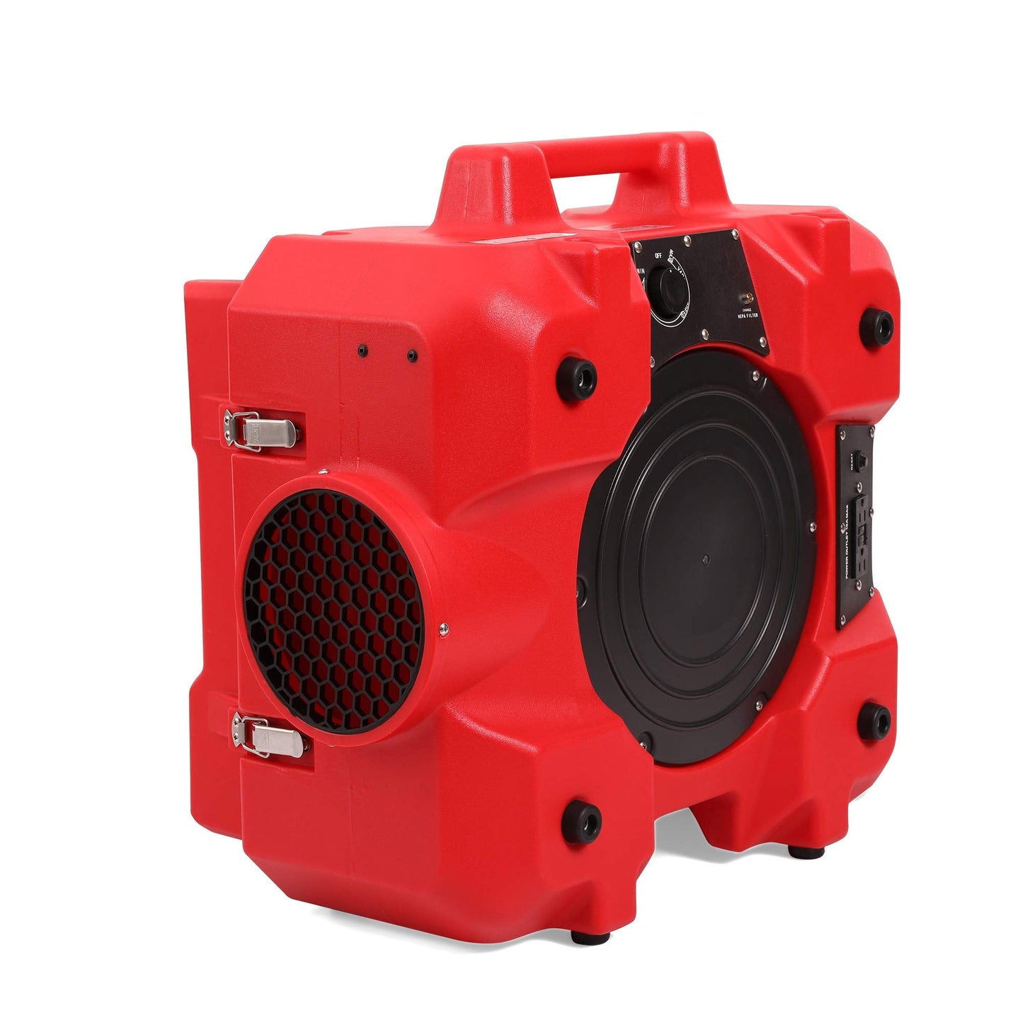 MOUNTO HEPA500 Commercial 500cfm Air Purifier Hepa Air Scrubber Negative Air Machine Roto-Molded (Red)