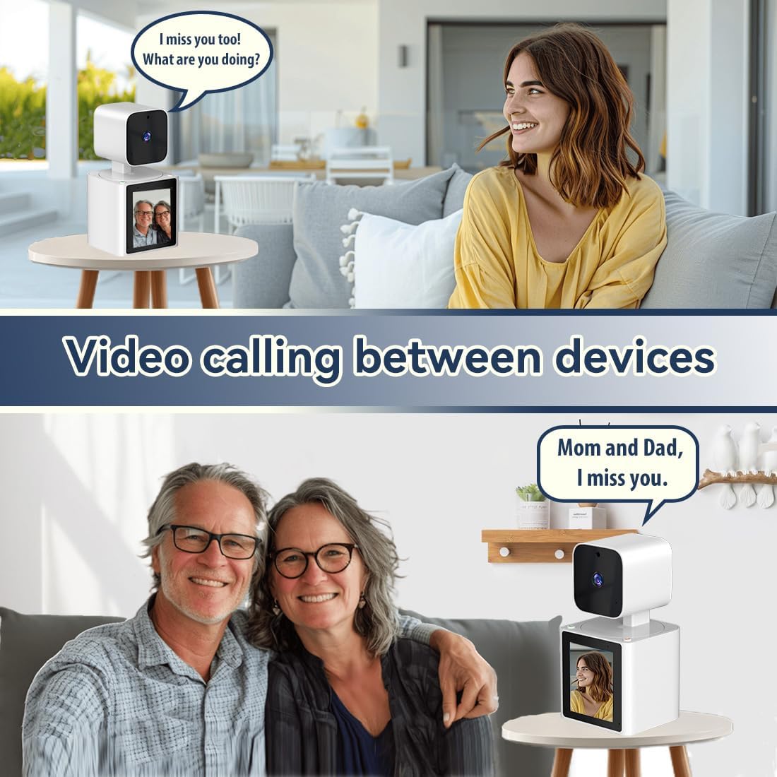CIAJIE Camera,1080P CS10 Home Security Camera Indoor,Pet Dog Camera with Two Way Video,Monitor