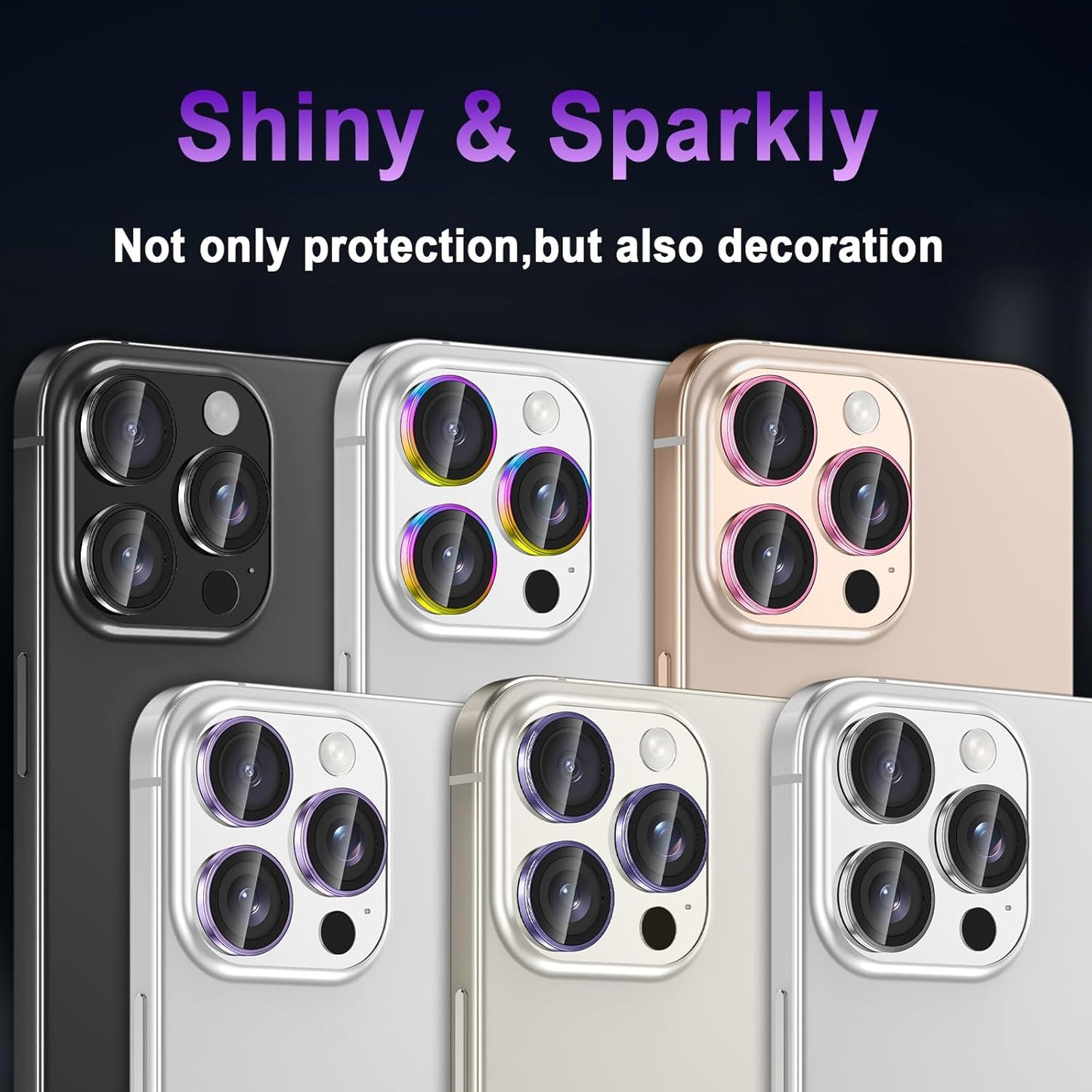 Casetego 16 16 Protector,9H for iPhone Pro Max/iPhone Pro Camera Lens Hardness,Scratch Resistant,Ultra-thin Tempered