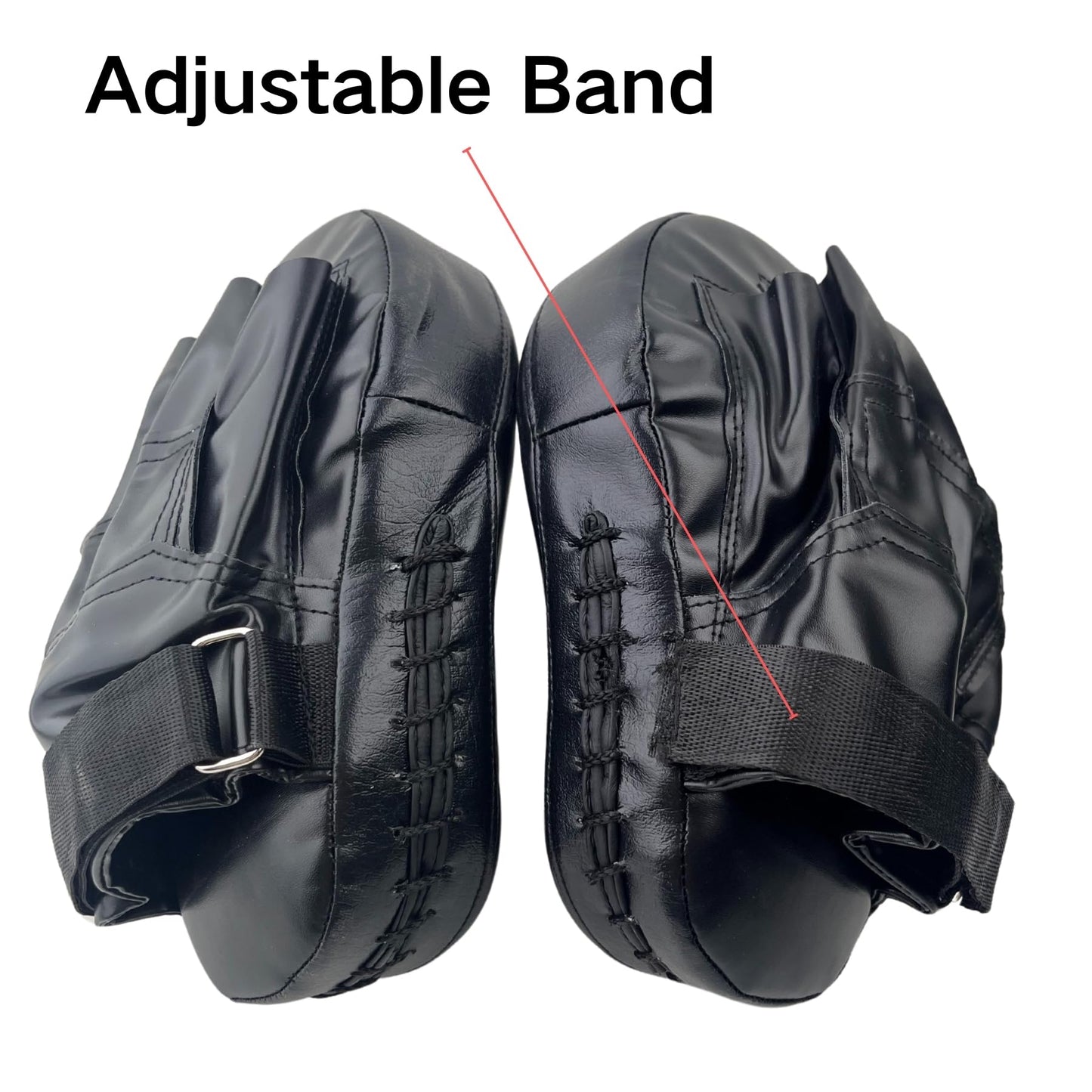 TLBTEK Taekwondo Kick Pad and 2 Curved Punching Mitts Set,PU Muay Thai Pads, MMA Karate Kid Toddler Boxing Set Kickboxing Training Pads Martial Arts Punching Pads Strike Kicking Shield(3 PCS)-Black