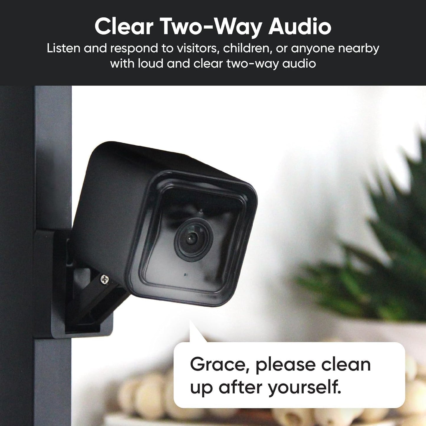 Wyze Lifestyle V3 1080p Cam Smart Home Security Camera, Indoor/Outdoor Use, Plug-in, Color Night Vision, Motion