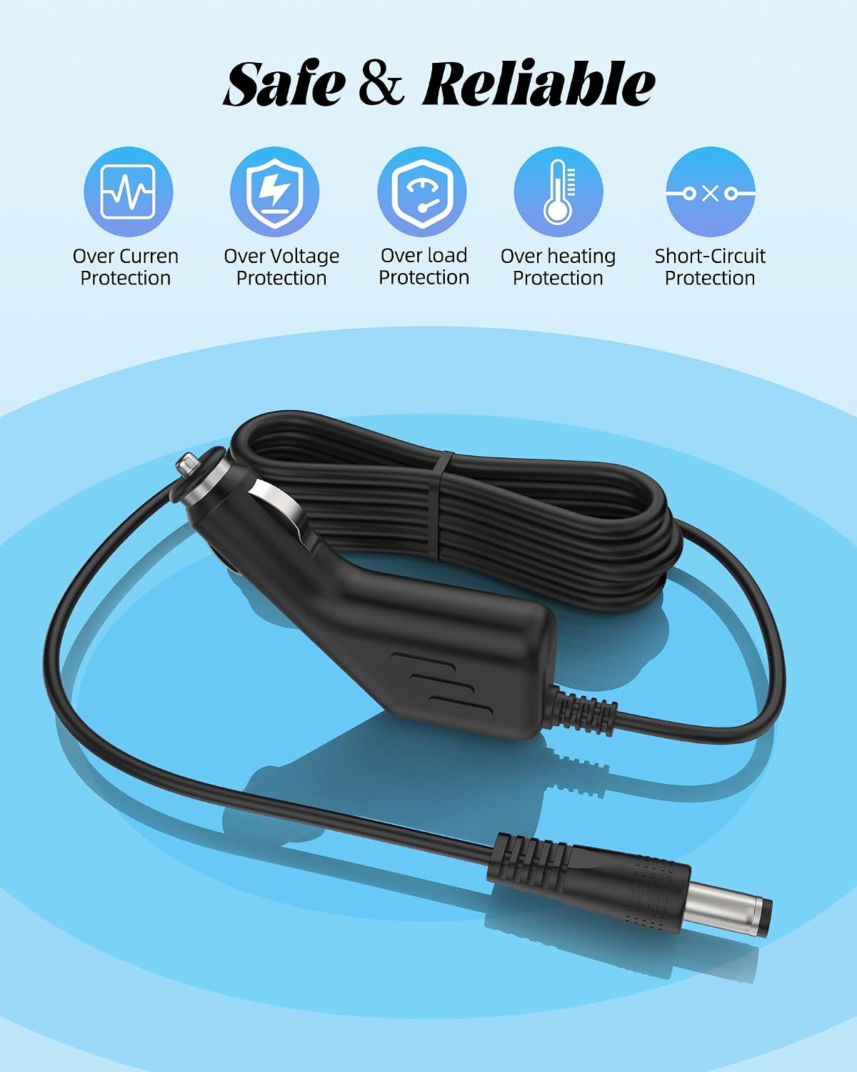 Beudsa ChargN Car Power Adapter Compatible with Grey WINPLUS Lithium Car Jump Starter Portable Power Bank